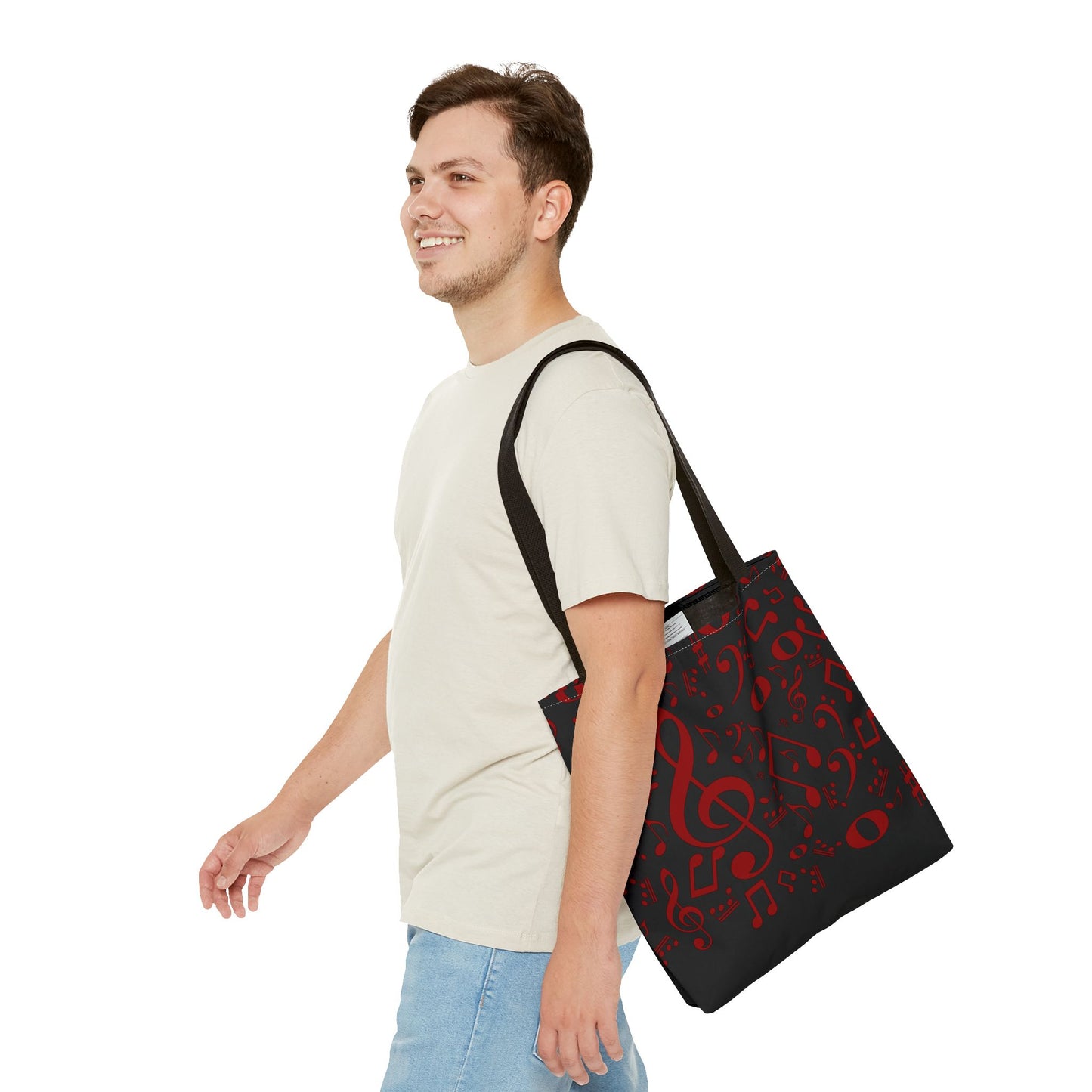 Stylish Music Note Tote Bag, Musical Gifts for Musicians, Eco-Friendly, Concert Accessories, Everyday Use, Unique Gift Idea