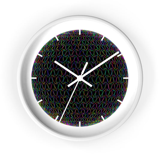 Vibrant Abstract Design Wall Clock - Colorful Home Decor, Artistic Timepiece, Unique Gift, Living Room Accent, Modern Wall Art