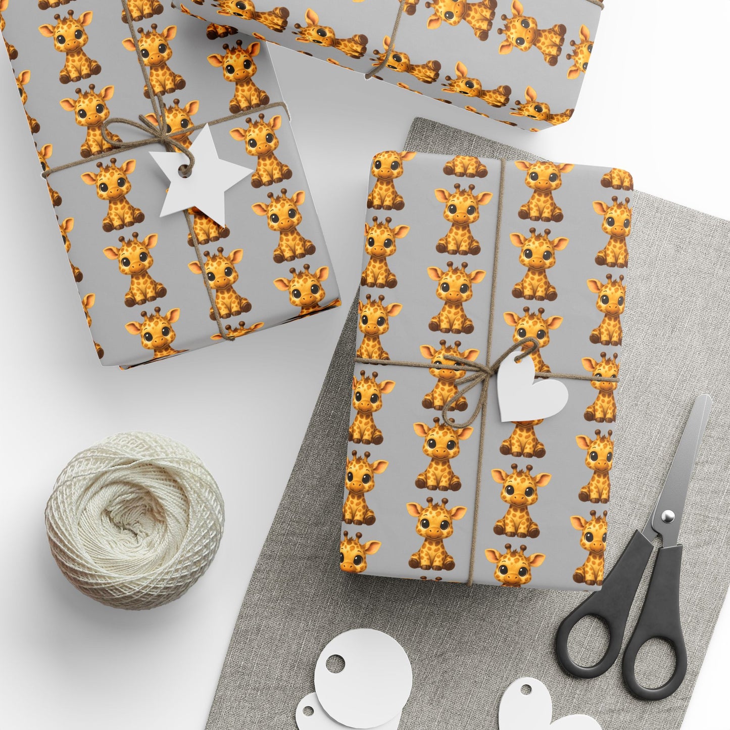 Cute Giraffe Wrapping Paper, Fun Gift Wrap, Animal Print Wallpaper, Party Supplies, Baby Shower Decorations, Eco-Friendly Decor