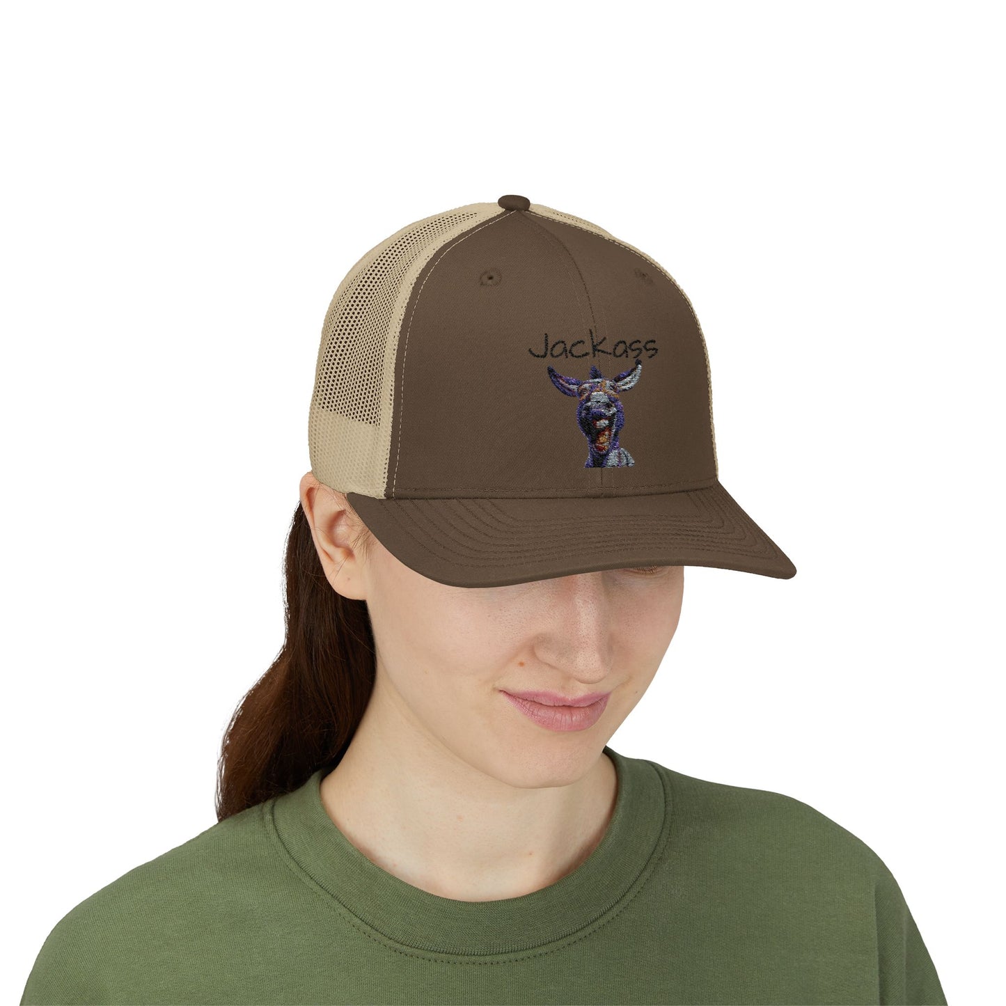 Humorous Jackass Snapback Trucker Cap, Fun Gift for Friends, Casual Wear, Outdoor Activities, Unique Fashion Accessories