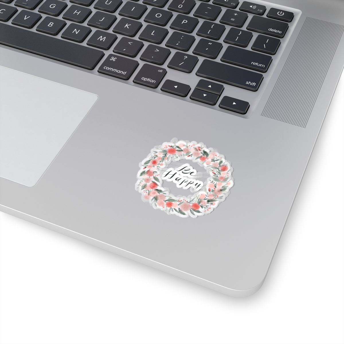 Floral Be Happy Stickers, Cute Stickers for Laptops, Journals, Scrapbooking, Gifts, Self-Care Decor
