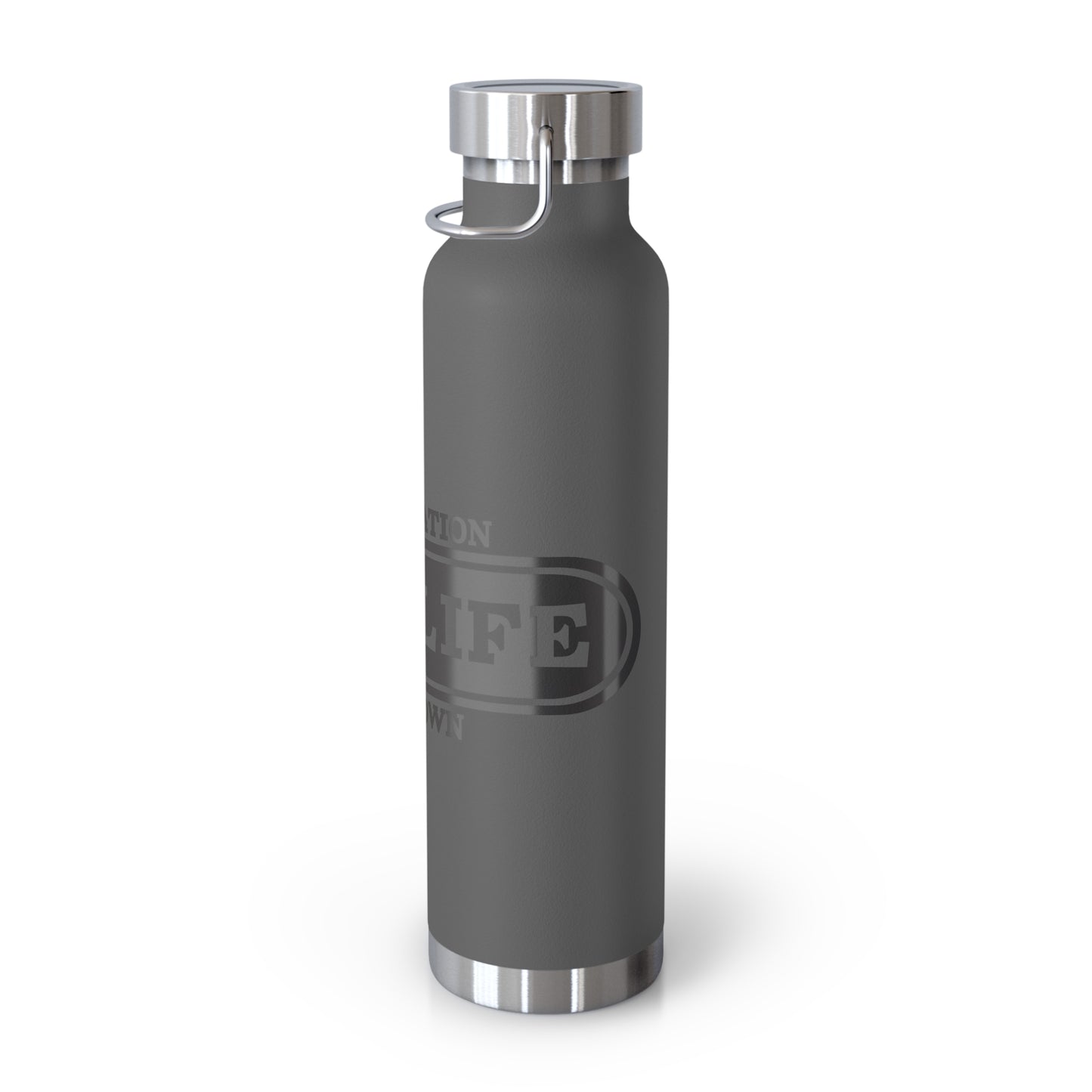 Travel-Inspired Copper Vacuum Insulated Bottle, Adventure, Outdoors, Hydration, Gift, Eco-Friendly