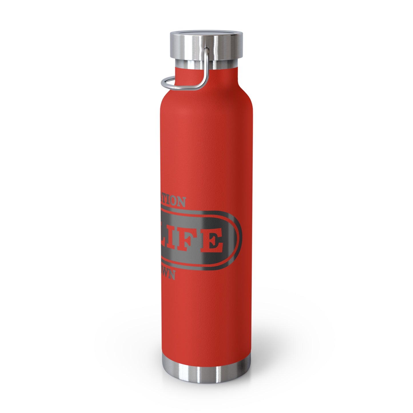 Travel-Inspired Copper Vacuum Insulated Bottle, Adventure, Outdoors, Hydration, Gift, Eco-Friendly