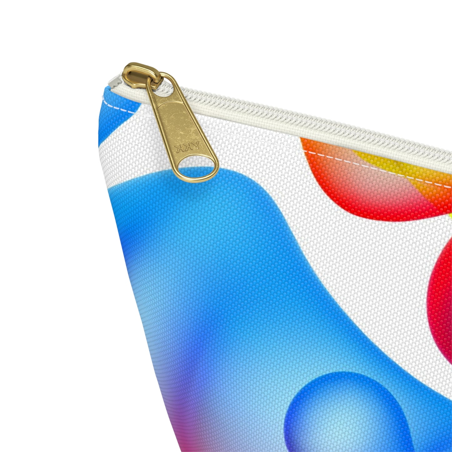Vibrant Accessory Pouch, Colorful Makeup Bag, Artistic Travel Organizer, Fun Gift for Her, Modern Design Pouch