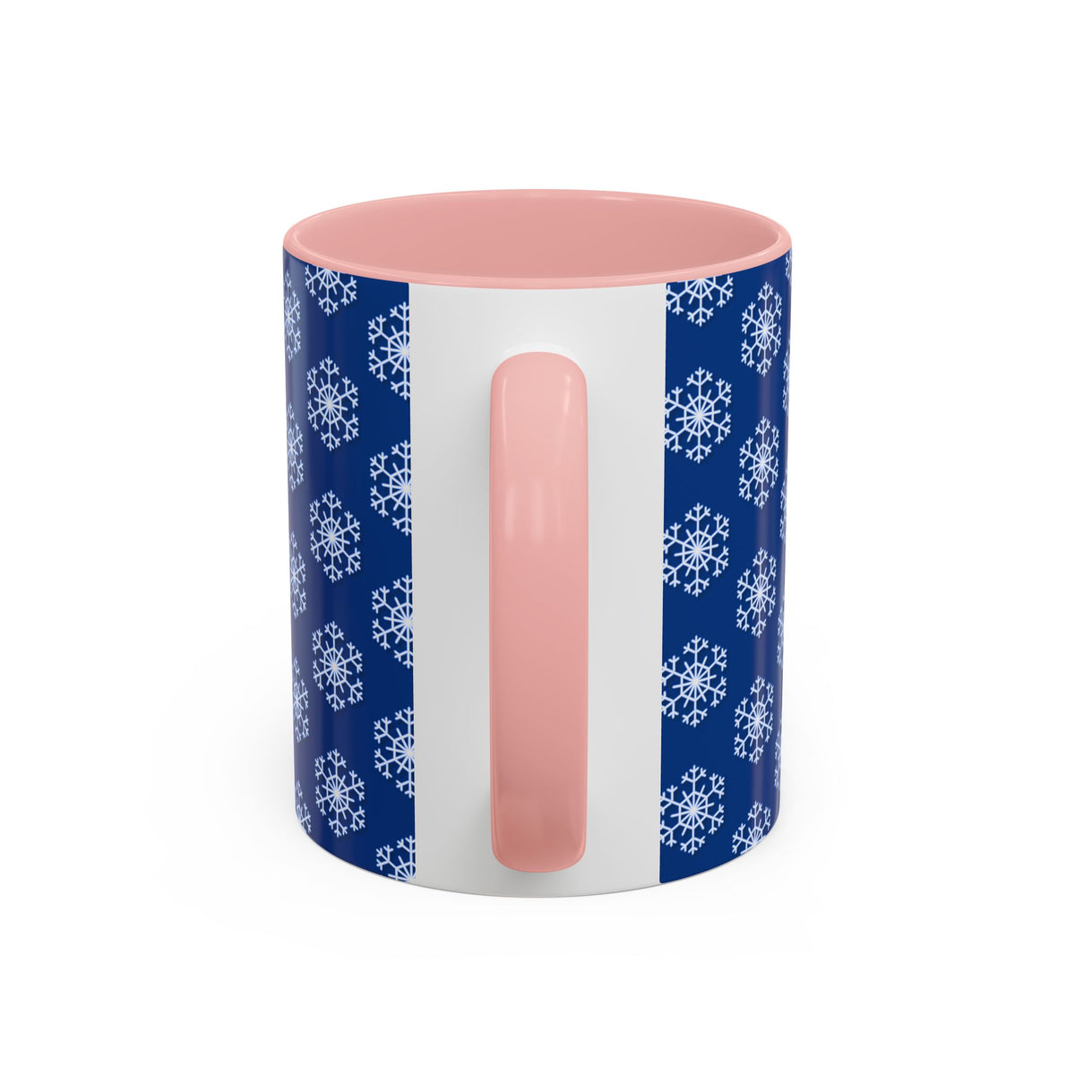 Blue Snowflake Accent Coffee Mug for Winter, Holiday Gift, Cozy Drinkware, Festive Kitchen Decor, Mug for Coffee Lovers, Tea Time Essential