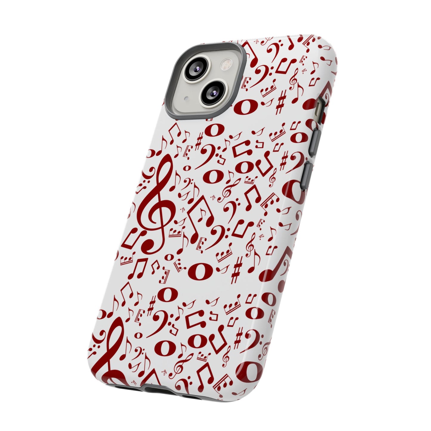 Musical Note Phone Case, Tough iPhone Cover, Gift for Musicians, Customizable, Music Lover's Accessory, Durable Phone Protection