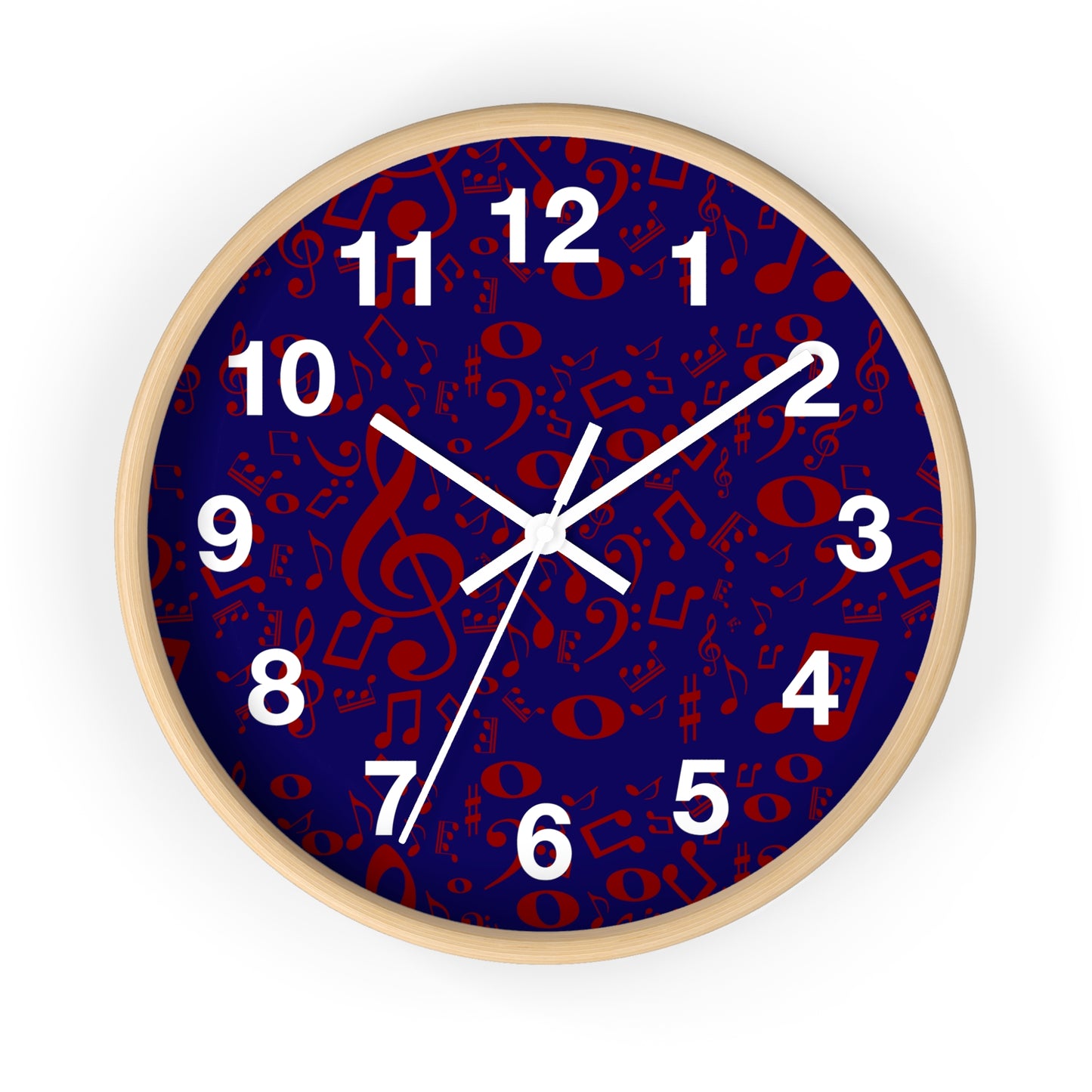 Musical Notes Wall Clock - Perfect Gift for Music Lovers, Home Decor, Unique Clock, Musician Gift, Music-themed Wall Art