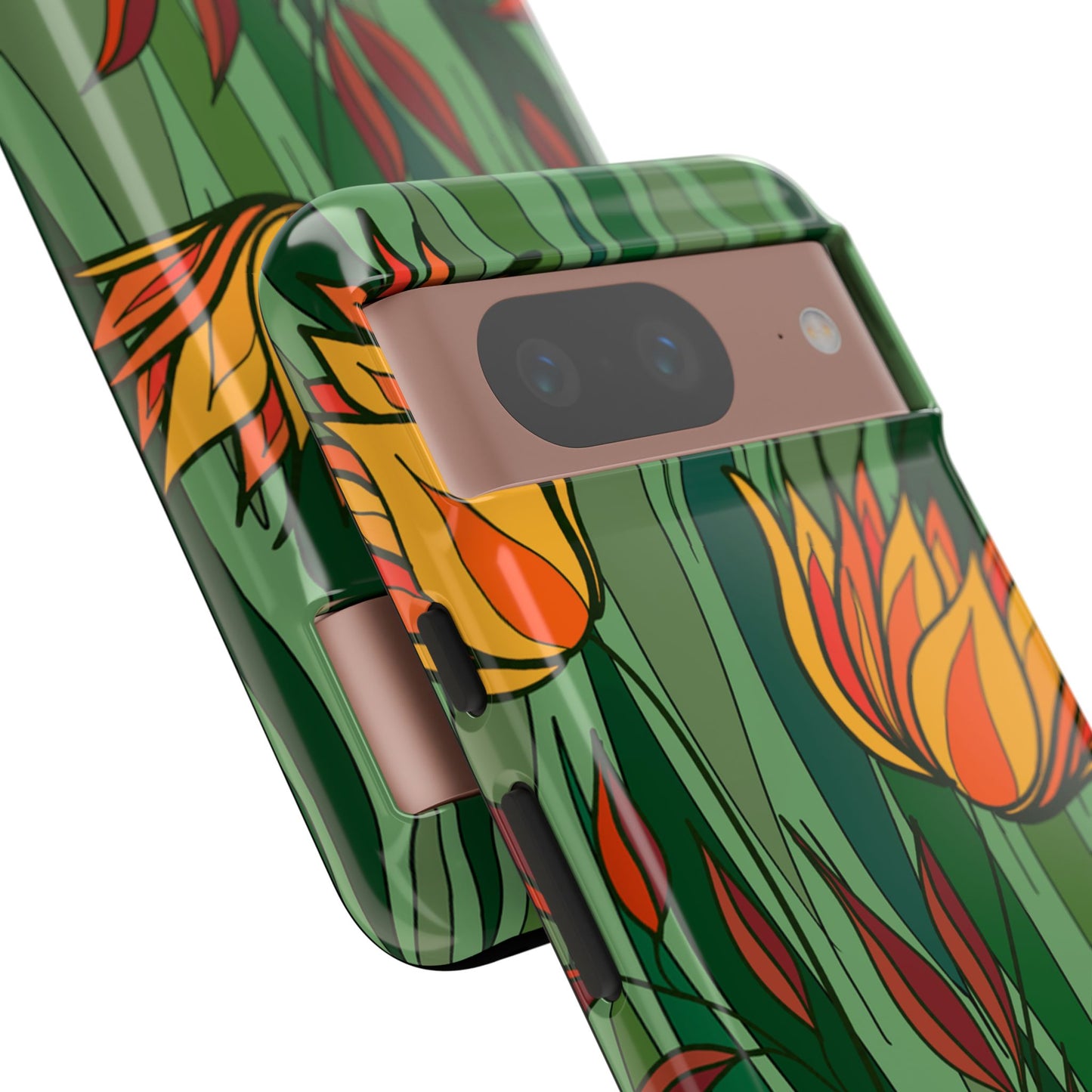 Vibrant Floral Phone Case, Nature-Inspired Tough Case, Eco-Friendly Cover, Unique Gift for Nature Lovers, Spring Decor