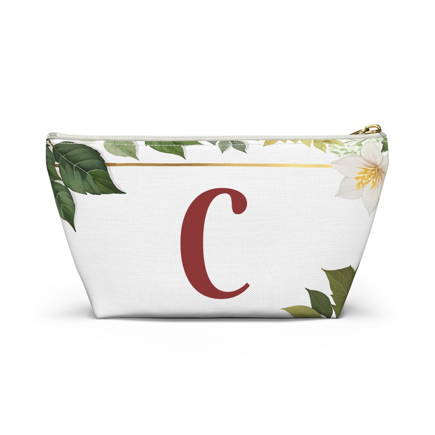 Copy of Personalized Floral Accessory Pouch, Makeup Bag, Gift for Her, Initial Pouch, Travel Organizer, Custom Cosmetic Bag