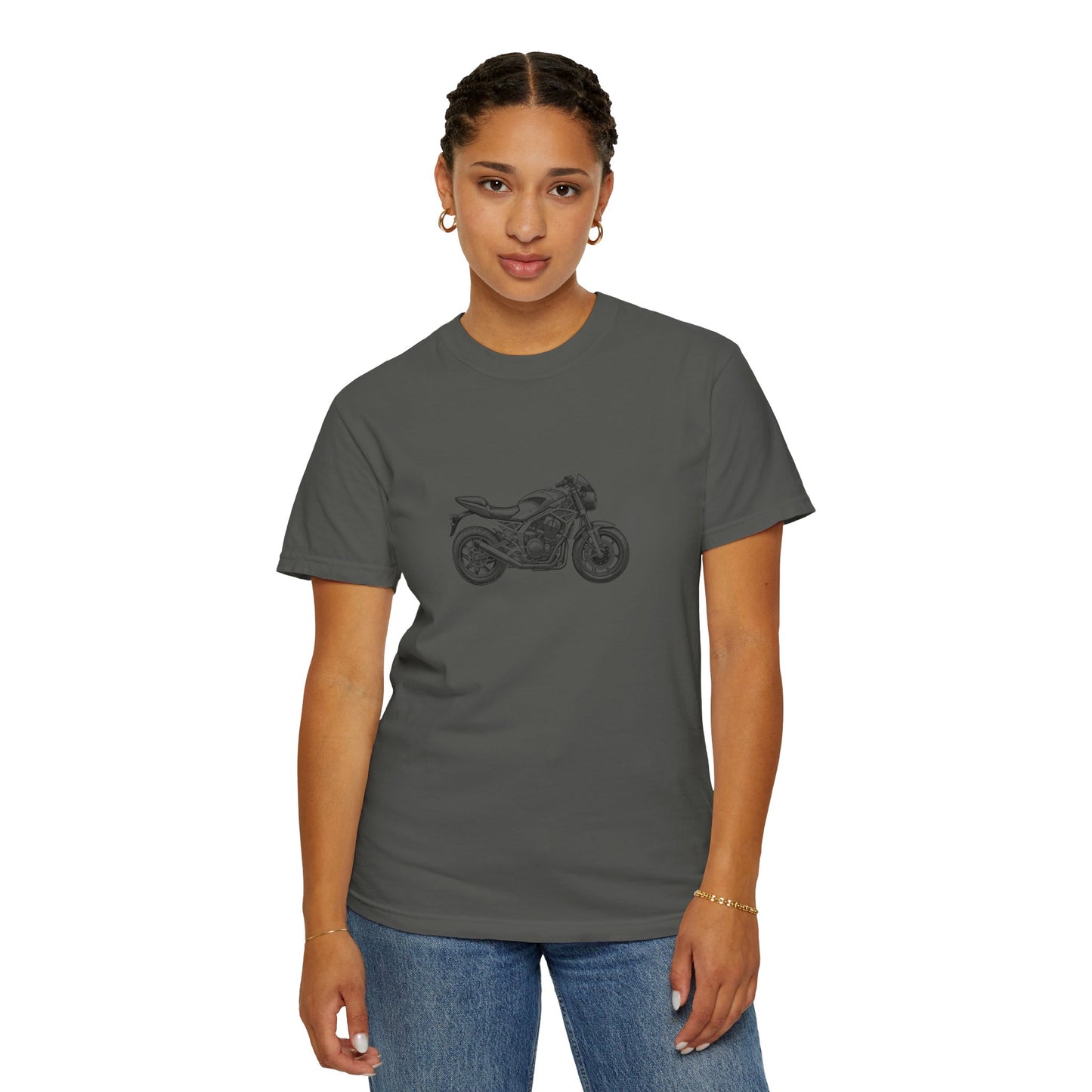 Motorcycle Vibes Unisex Garment-Dyed T-Shirt, Biker Tee for Motorcycle Enthusiasts, Gift for Riders, Casual Wear, Adventure Apparel