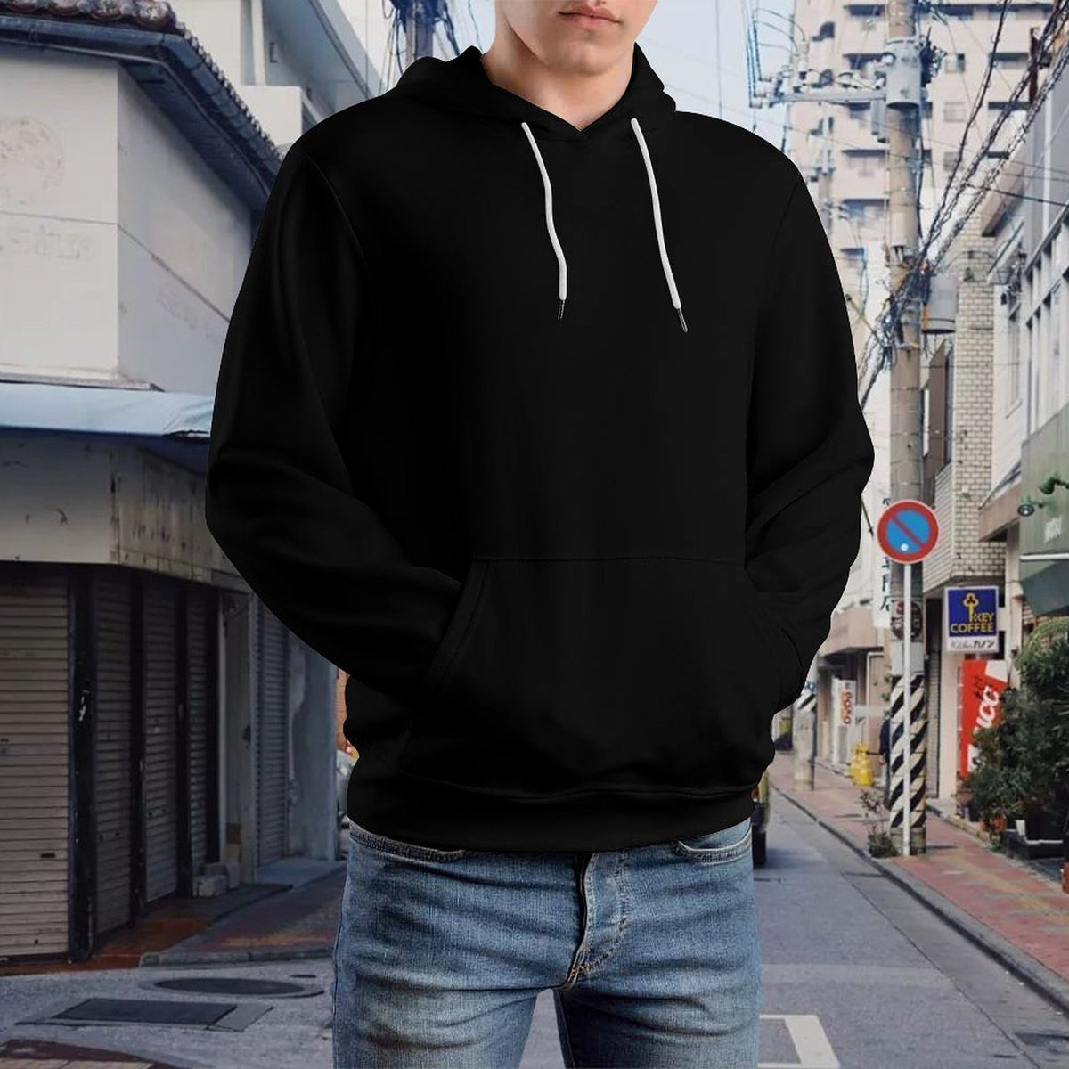 Cowboy Men's Cool Hoodie with Double-layer Cap