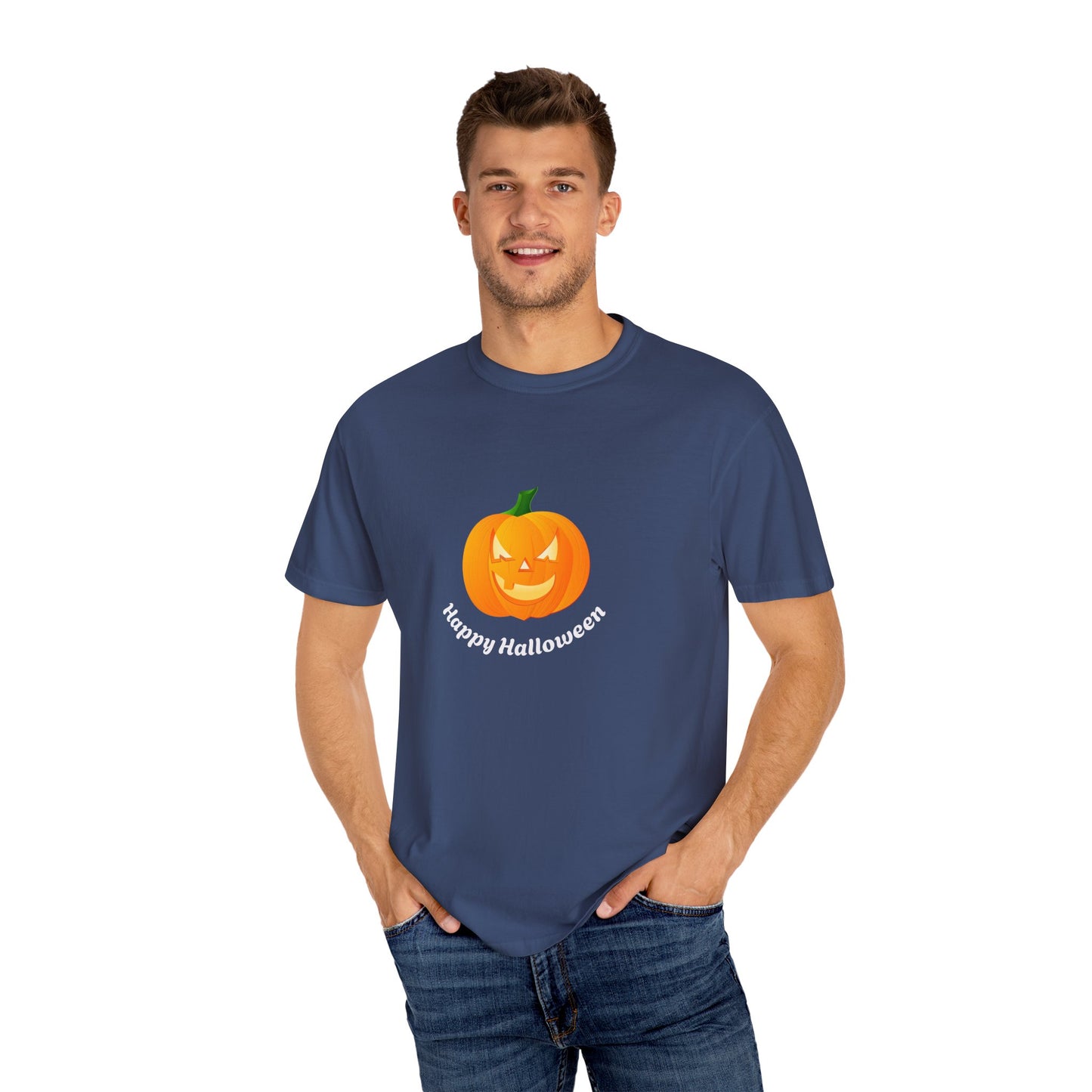 Halloween Pumpkin T-Shirt, Unisex Fall Shirt, Spooky Tee, Autumn Casual Wear, Trick or Treat Costume