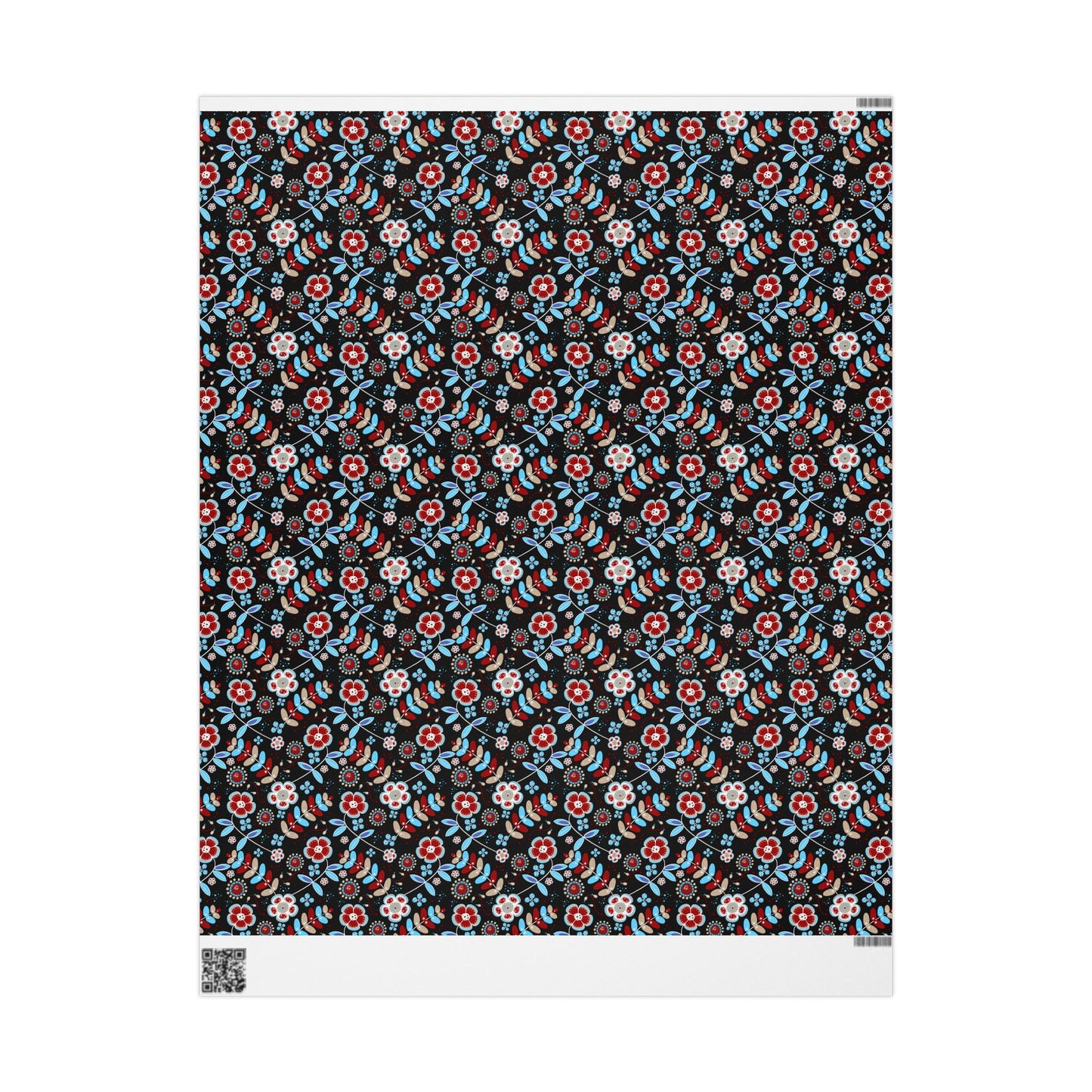 Festive Wrapping Paper Roll, Colorful Floral Gift Wrap for Holidays, Birthdays, Special Occasions, Unique Christmas Gift Wrap