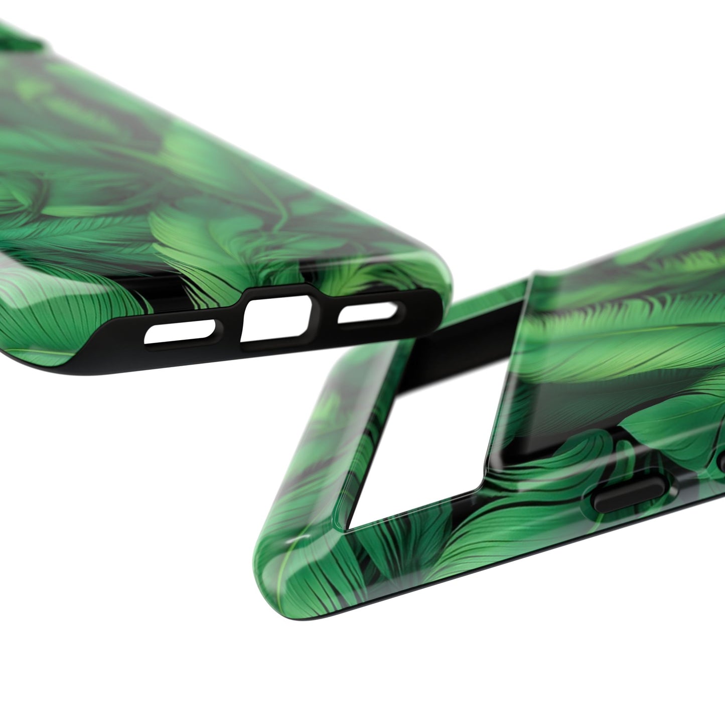Tough Cases - Tropical Leaf Phone Case, Nature-inspired, Phone Accessory, Gift for Her, Jungle Theme, Eco-Friendly
