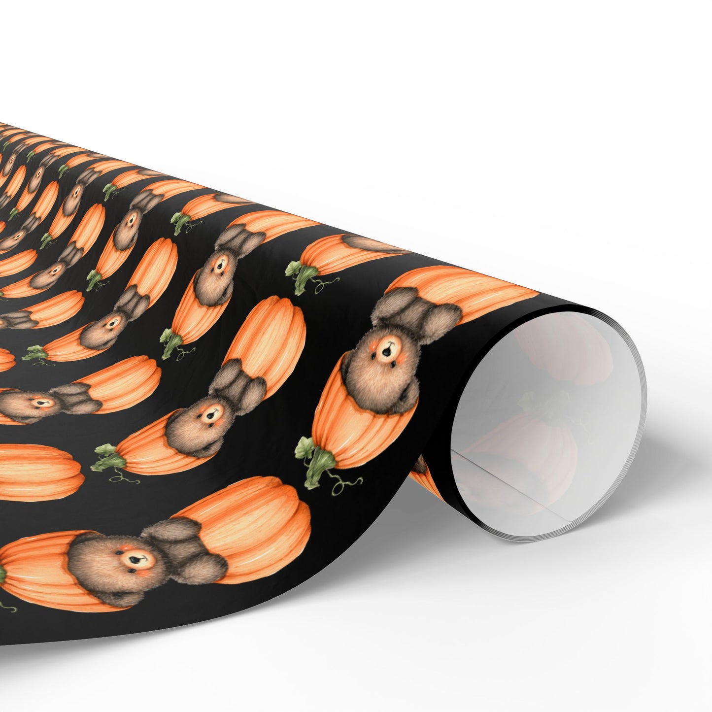 Halloween Pumpkin Wrapping Paper, Fall Gift Wrap, Spooky Decor, Autumn Celebration, Trick or Treat Packaging