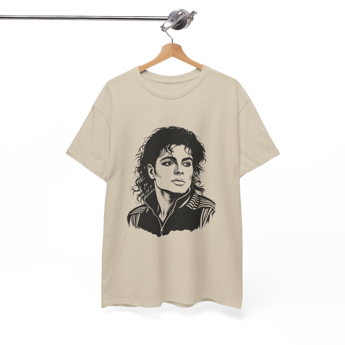 Michael Inspired Unisex Heavy Cotton Tee, Vintage Style Shirt, Retro Graphic Tee, Music Lover Gift, Unisex Casual Wear