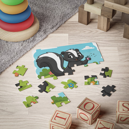 Skunk Holding Potion Kids Puzzle | 30-Piece Jigsaw