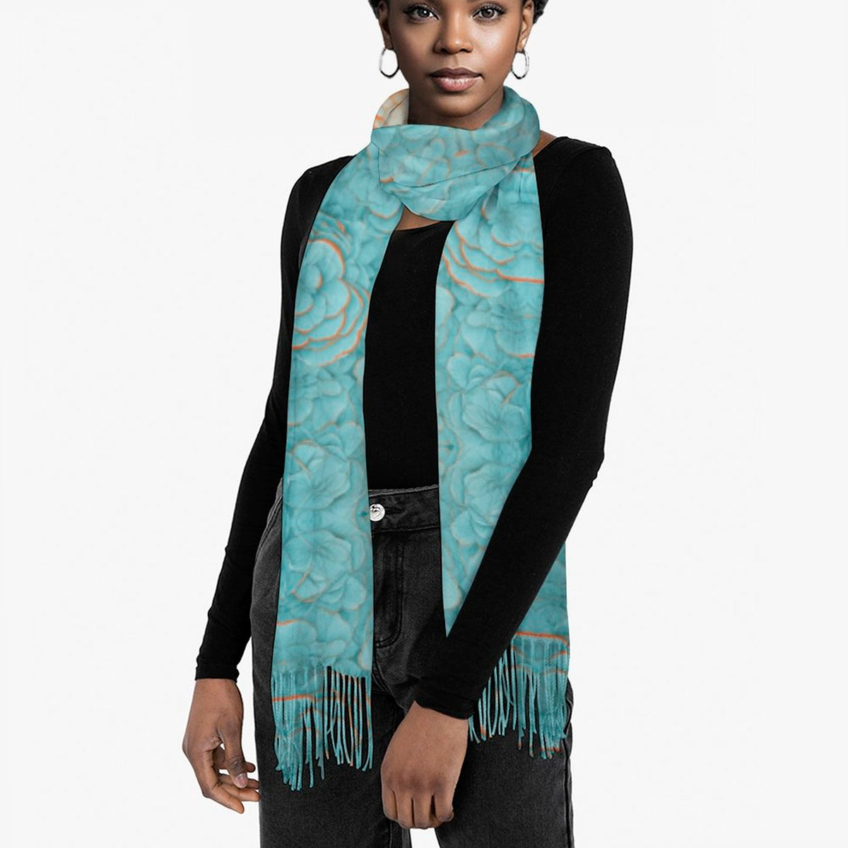 Cashmere-like Tassel Scarf