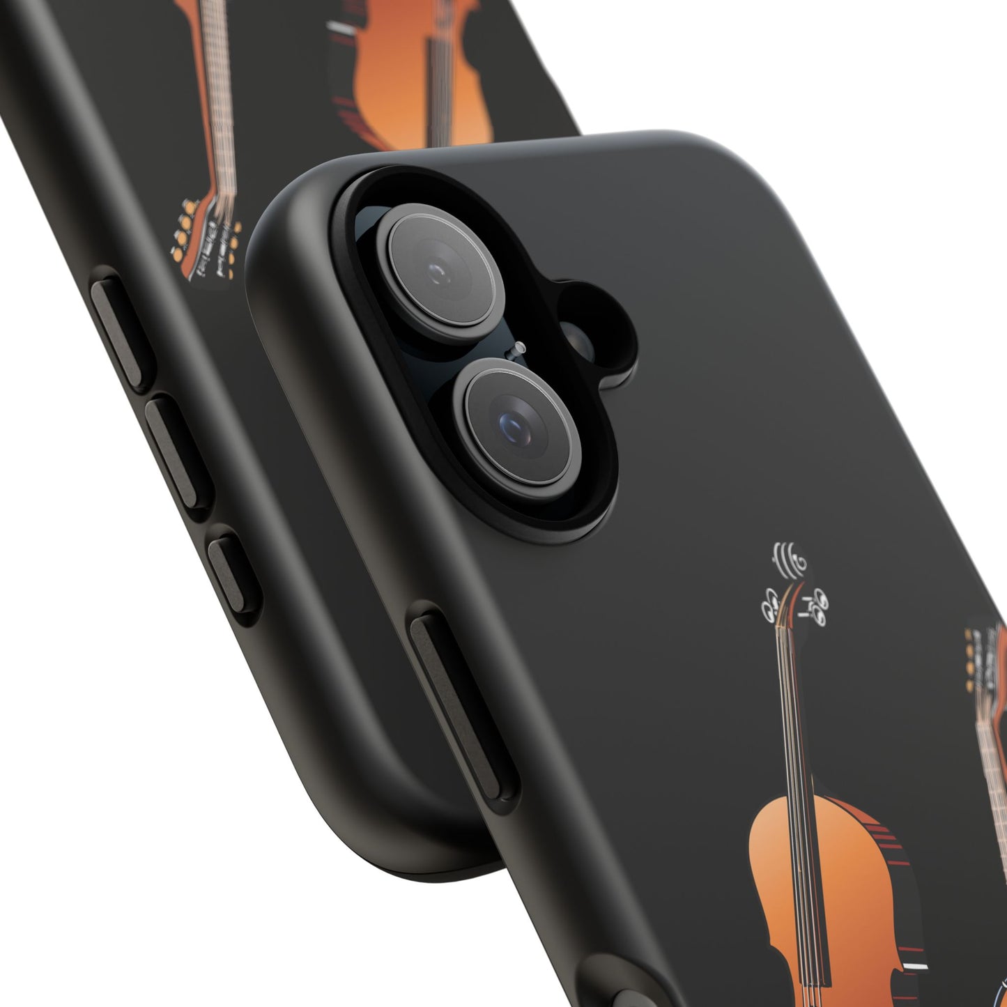 Musical Instrument Phone Case - Violin & Banjo Design, Music Lover Gift, Unique Phone Cover, Holiday Gift, Durable Tough Cases