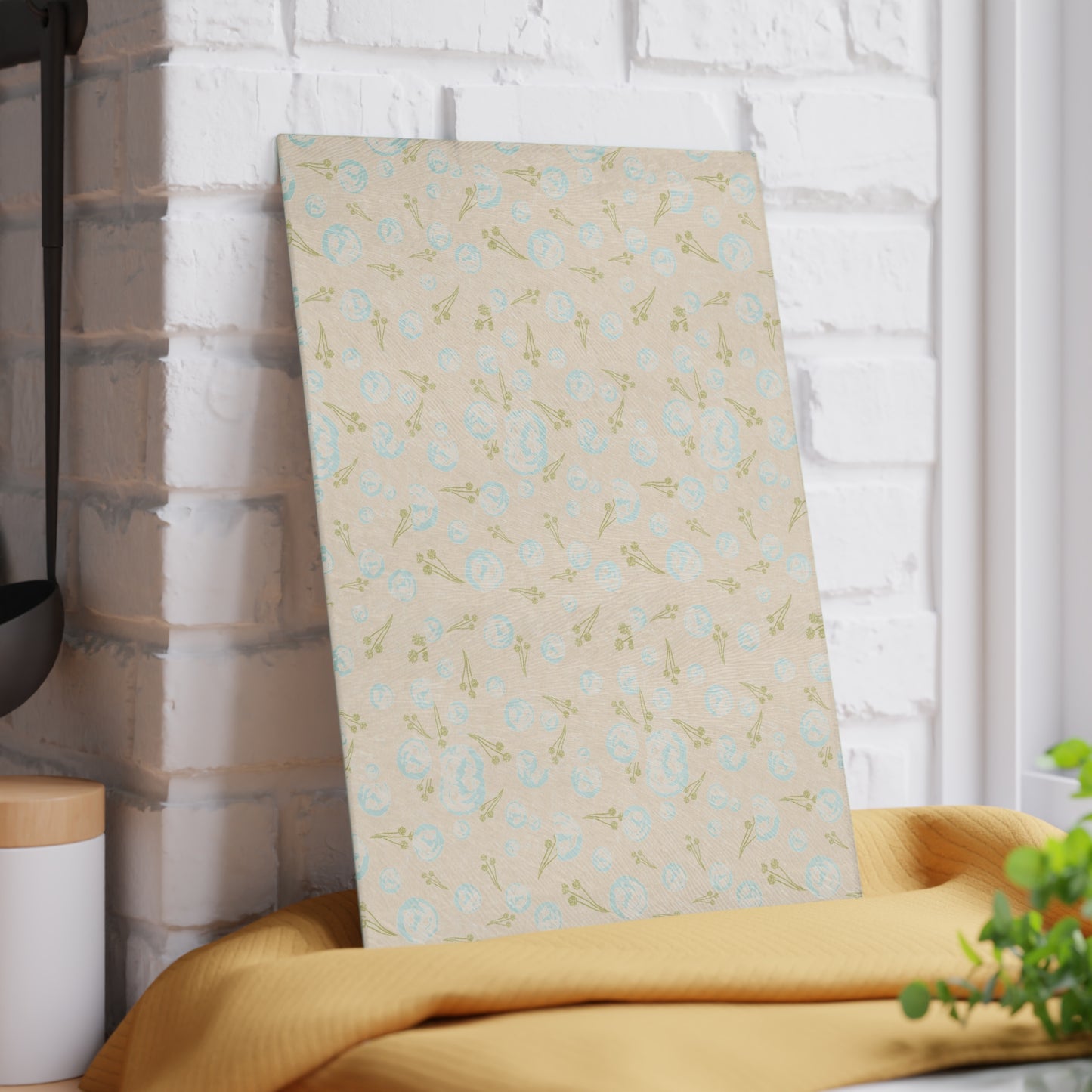 Elegant Floral Glass Cutting Board - Kitchen Decor, Gift for Cooking Enthusiasts, Wedding, Housewarming, Birthday
