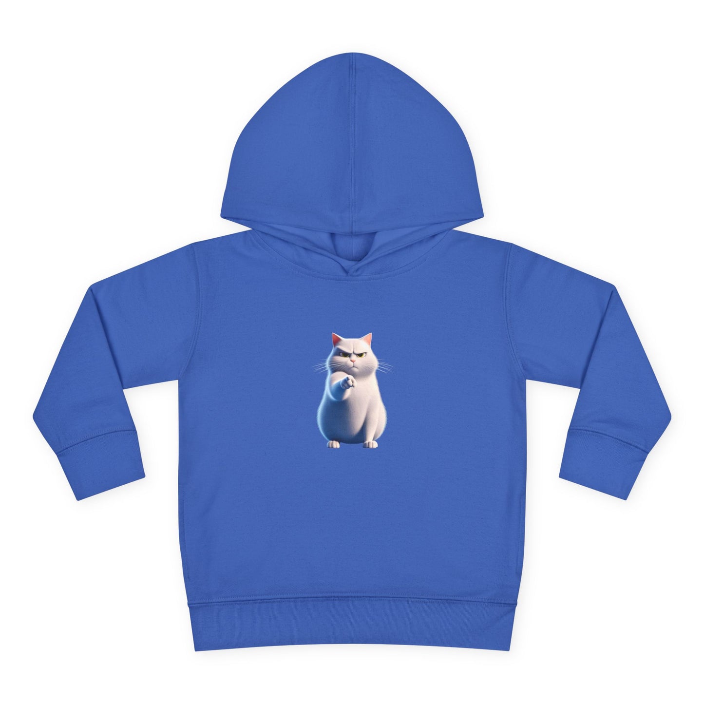 Cute Cat Toddler Hoodie, Fleece Pullover, Kids Sweatshirt, Birthday Gift, Animal Lover Apparel, Cozy Kids Clothing
