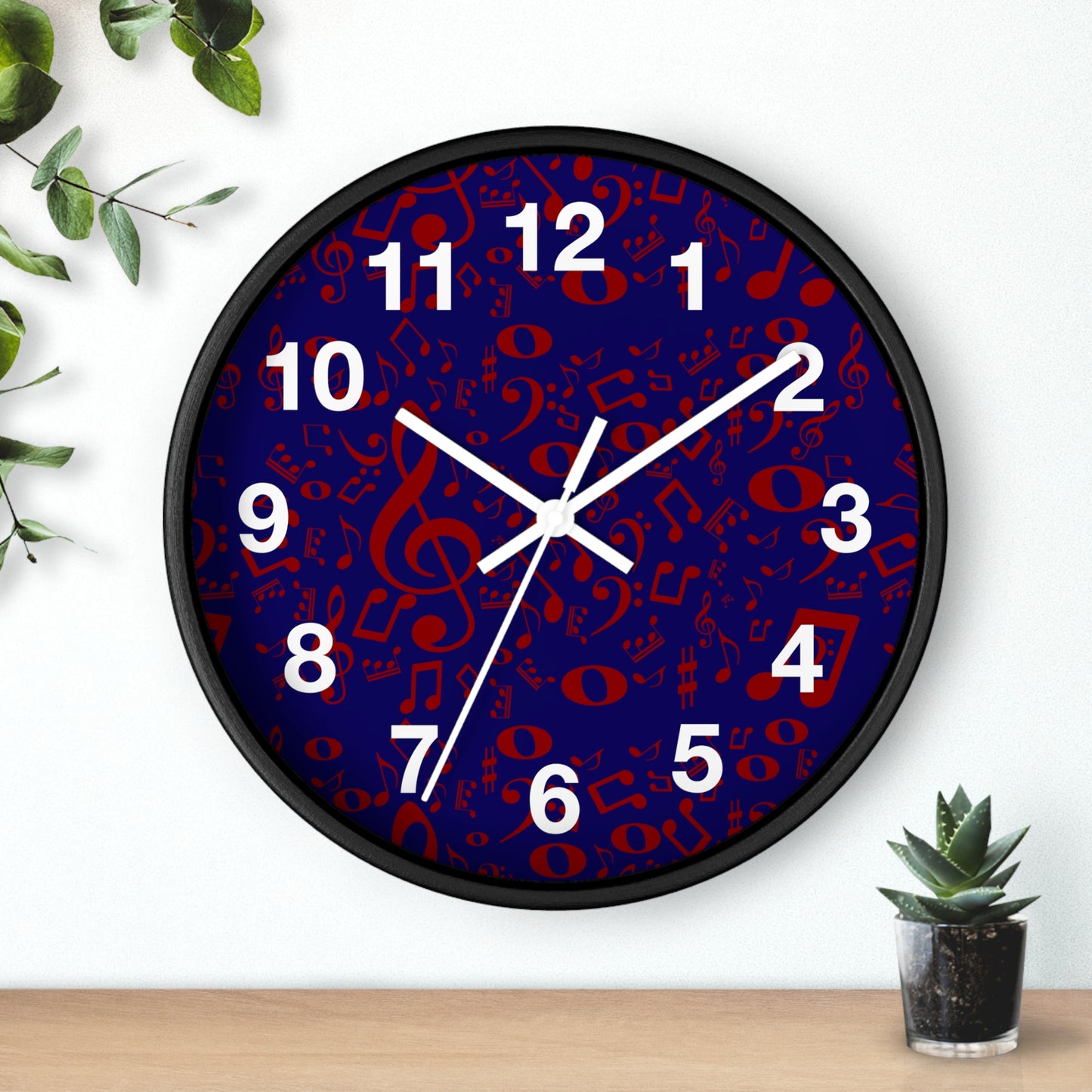 Musical Notes Wall Clock - Perfect Gift for Music Lovers, Home Decor, Unique Clock, Musician Gift, Music-themed Wall Art