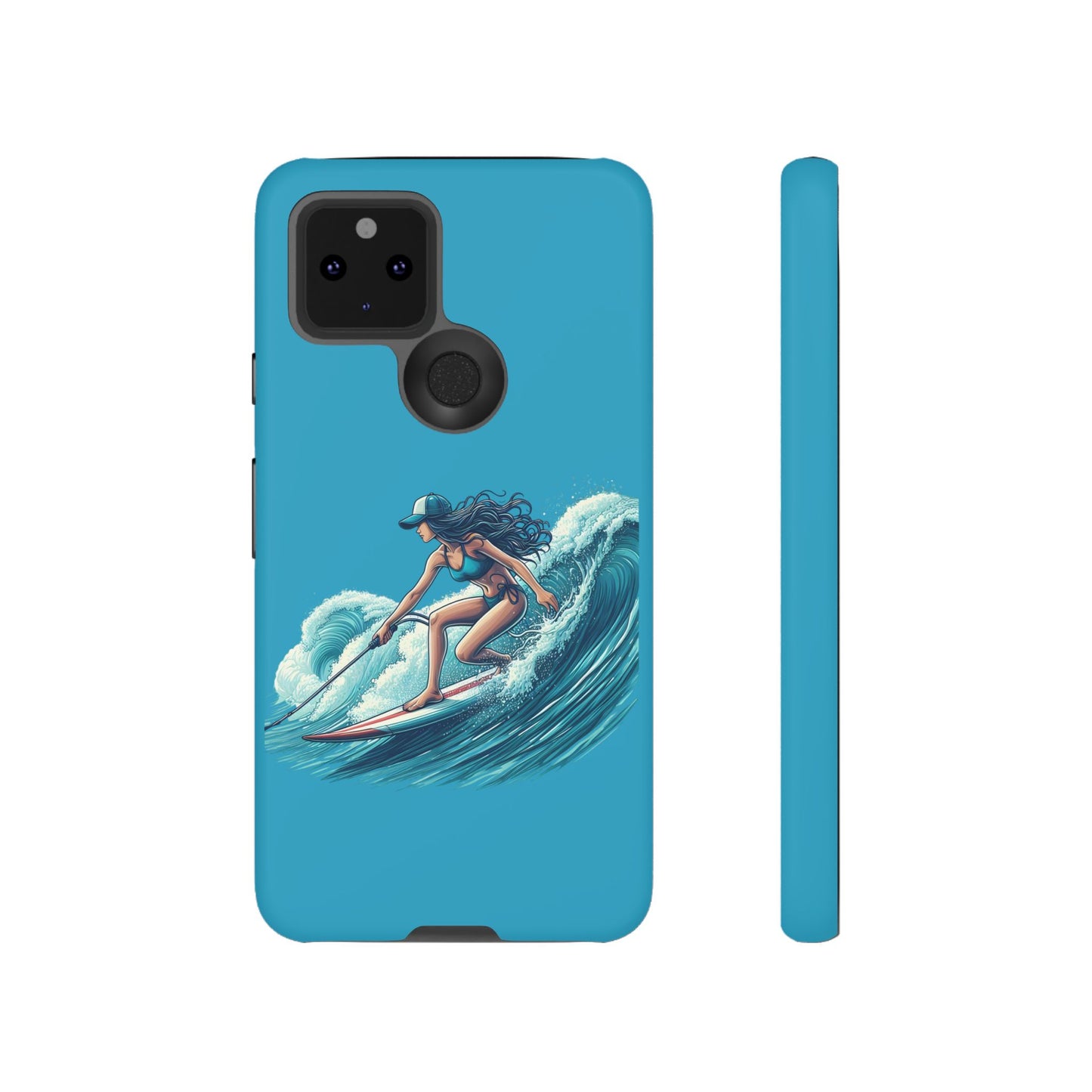 Surfing Phone Case, Coastal Vibes Phone Cover, Tough Cases for Beach Lovers, Ocean Art Phone Accessories, Summer Gift Idea