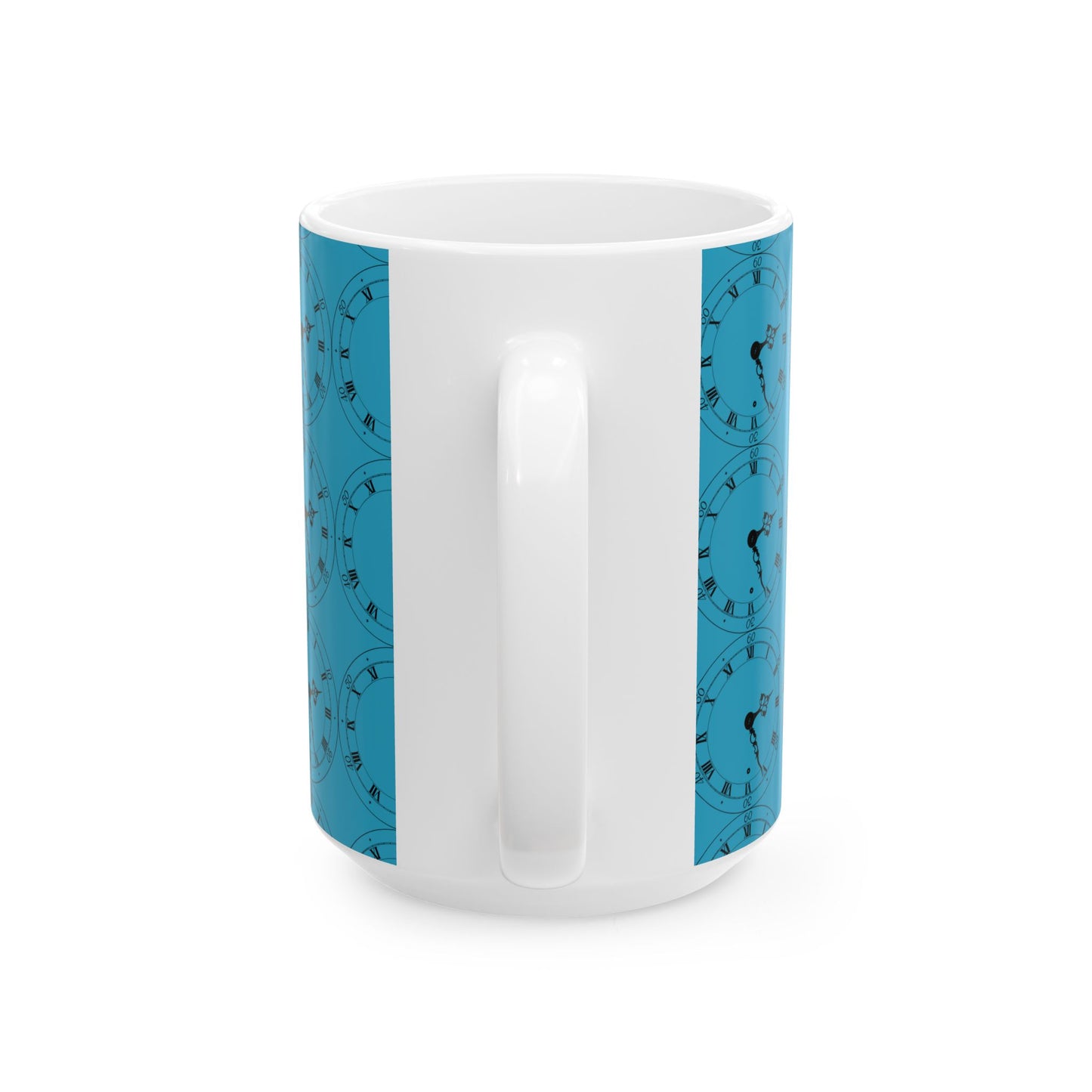 Colorful Clock Design Ceramic Mug - Perfect for Home, Office, Gifts, Coffee Lover, Tea Time, Birthdays, Housewarming