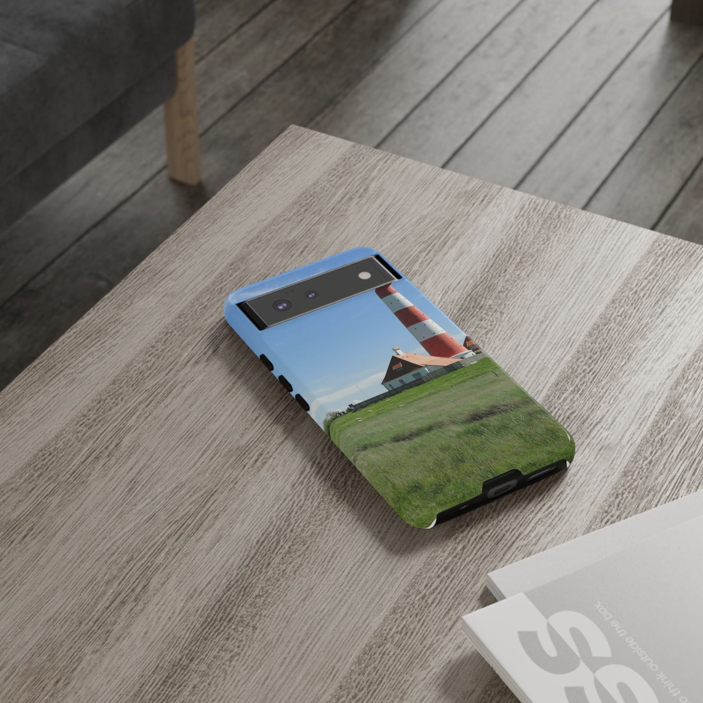 Lighthouse Phone Case - Coastal Vibes, Nautical Gift, Ocean Lover Accessory, Beach Aesthetic, Customizable Design