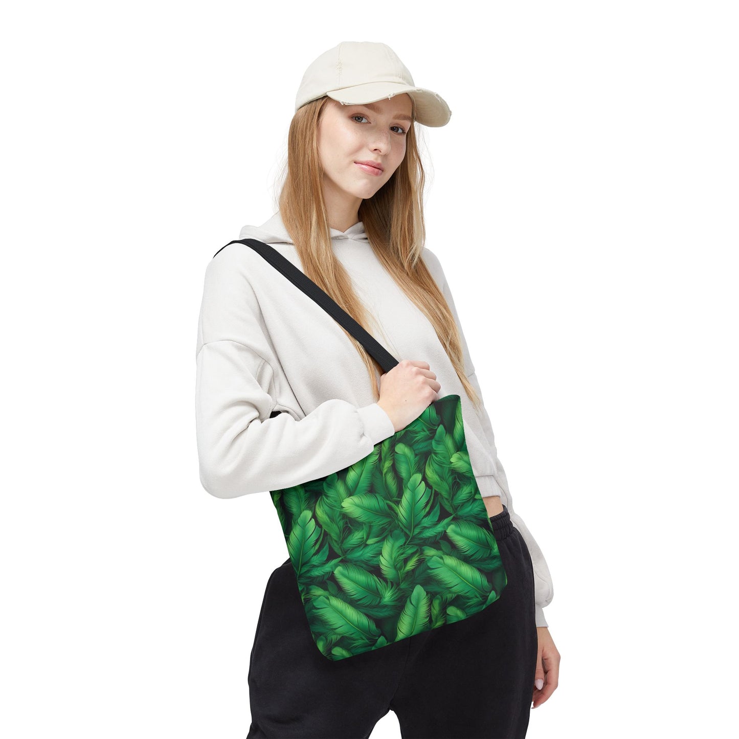Tropical Leaf Tote Bag, Eco-Friendly Shopping Bag, Beach Day Essential, Vacation Accessory, Summer Gift Idea