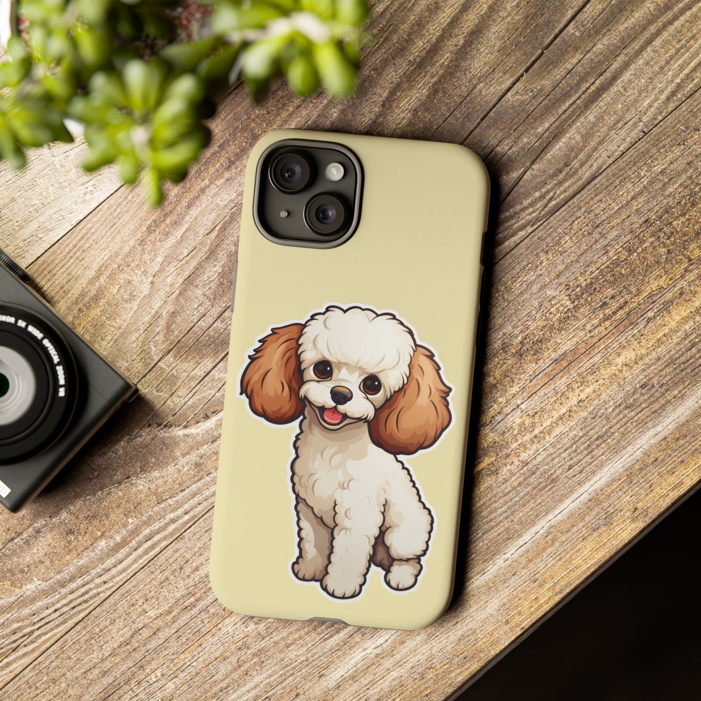 Cute Dog Phone Case, Pet Lover Gift, Custom Phone Cover, Cartoon Dog Case, Durable Phone Accessory