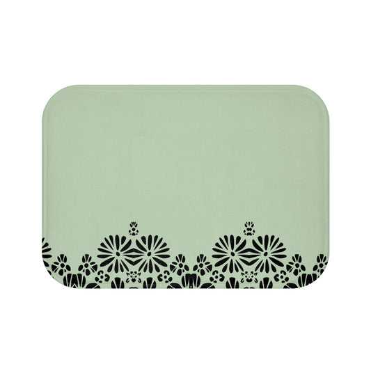 Floral Elegance Bath Mat - Chic Bathroom Decor, Home Spa Essentials, Gift for Her, Modern Design, Cozy Comfort