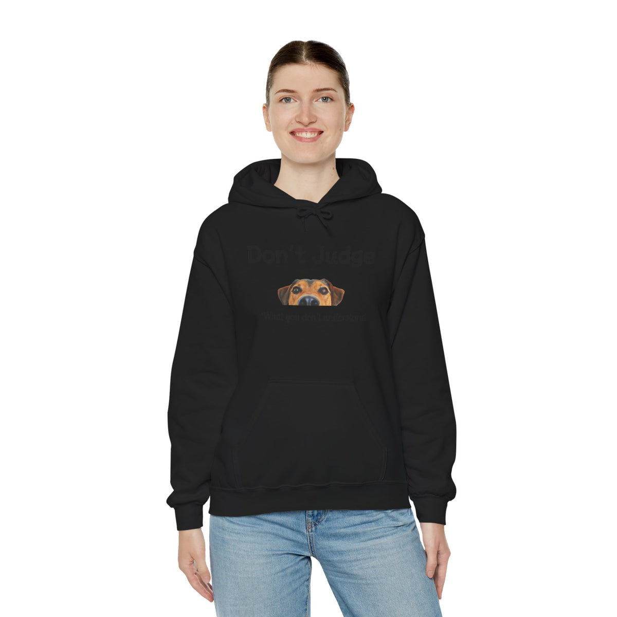 Don't Judge Hoodie - Funny Dog Sweatshirt for Dog Lovers, Perfect Gift for Pet Owners, Cozy Casual Wear, Great for All Occasions