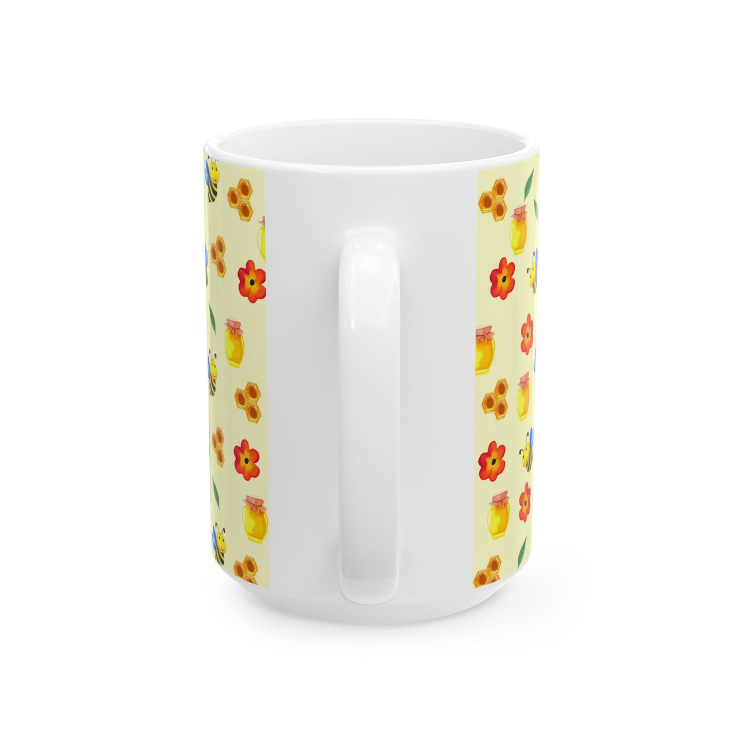 Bee Themed Ceramic Mug - Cute Honey Bee Design, Perfect Gift for Bee Lovers
