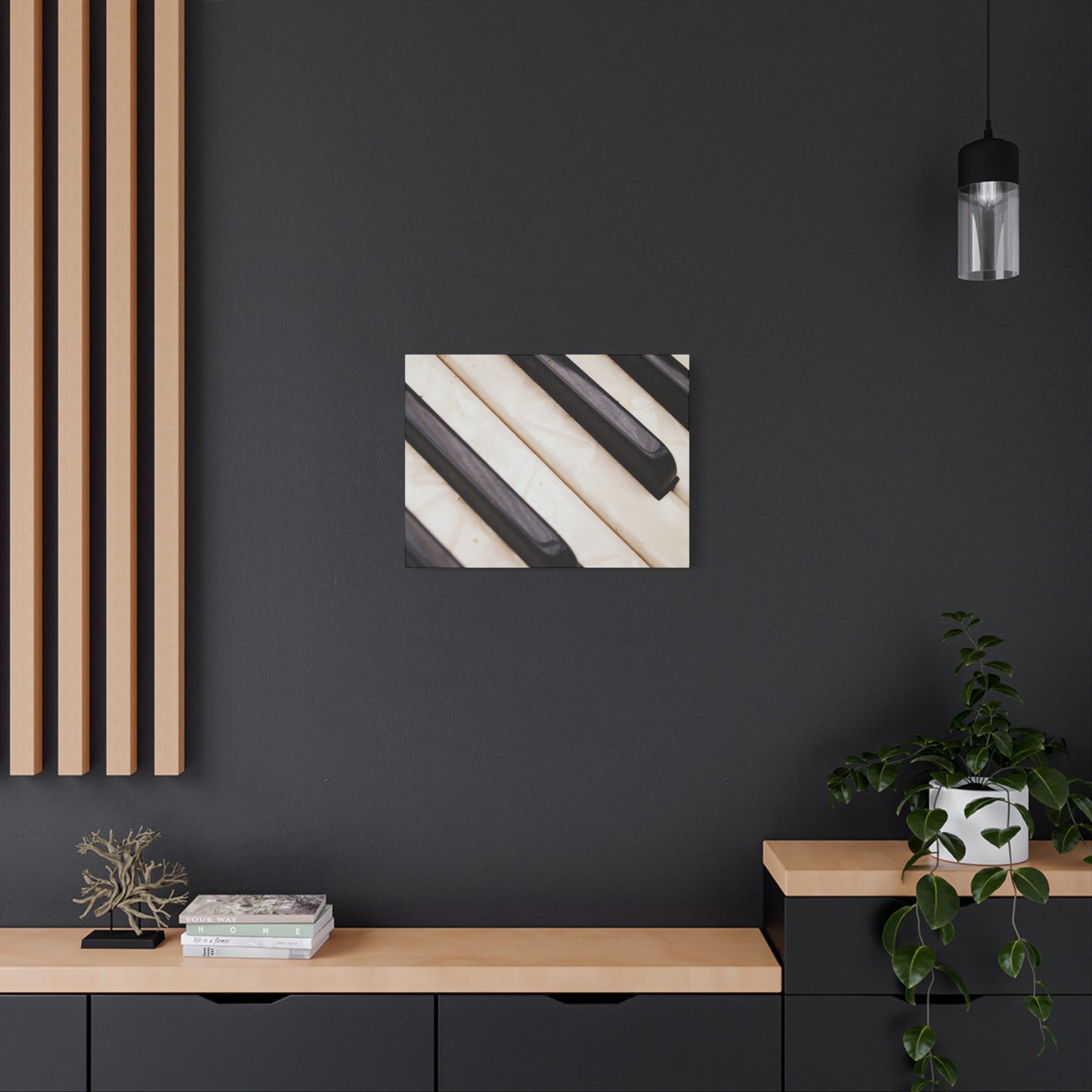 Piano Keys Canvas Wall Art, Music Decor for Home, Perfect Gift for Musicians or Music Lovers