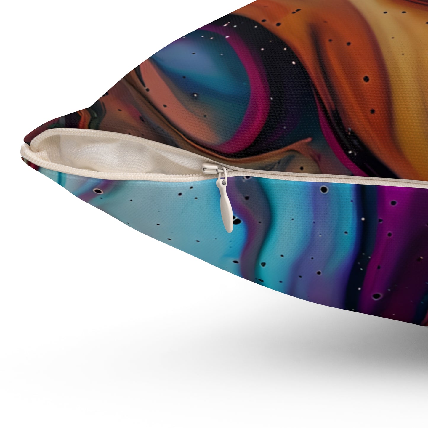 Colorful Abstract Art Pillow, Bohemian Home Decor