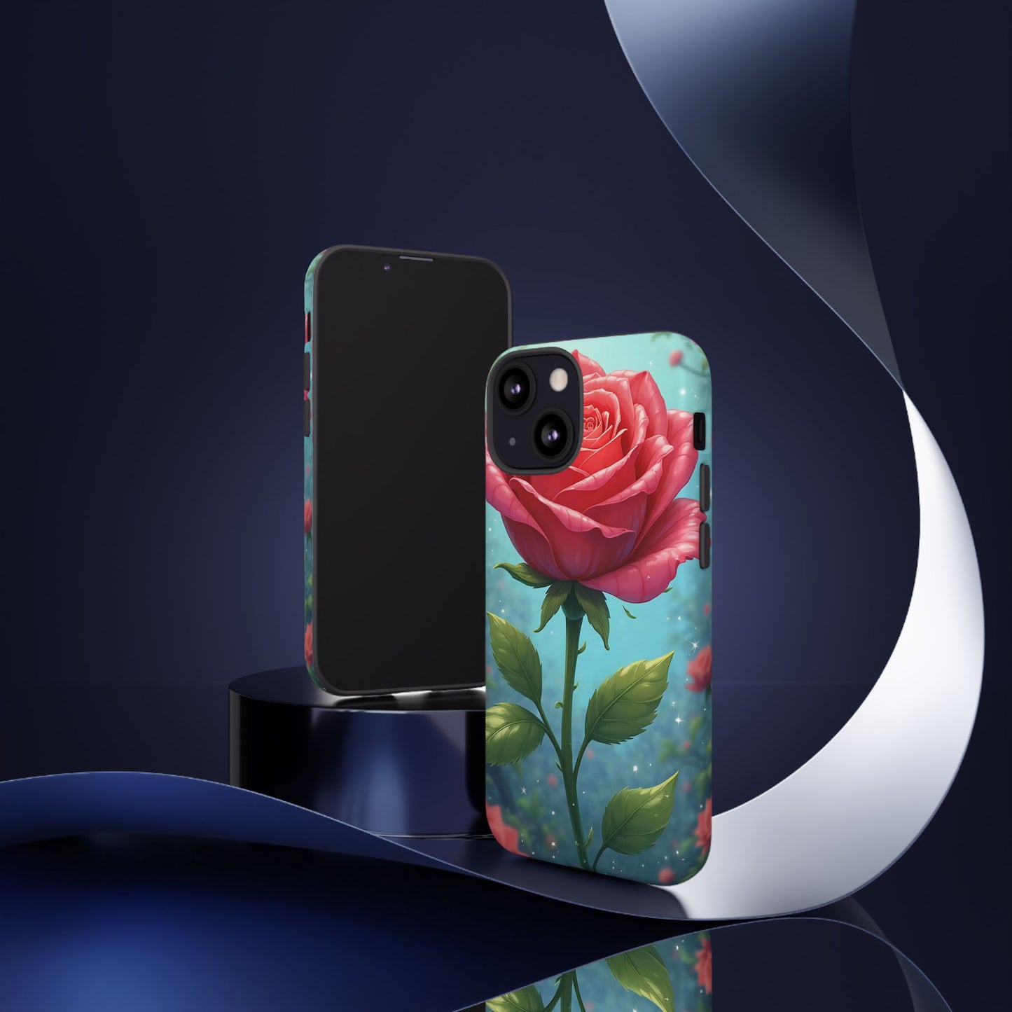 Floral Phone Case, Tough Cases with Elegant Rose Design, Stylish iPhone Cover, Rose Flower Gift for Nature Lovers, Unique Mobile Accessories