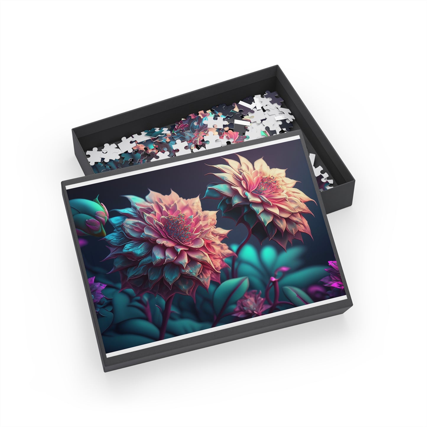 Floral Art Jigsaw Puzzle - 96 to 1000 Pieces, Home Decor, Family Fun, Gift for Puzzle Lovers, Flower Artwork, Relaxation Activity