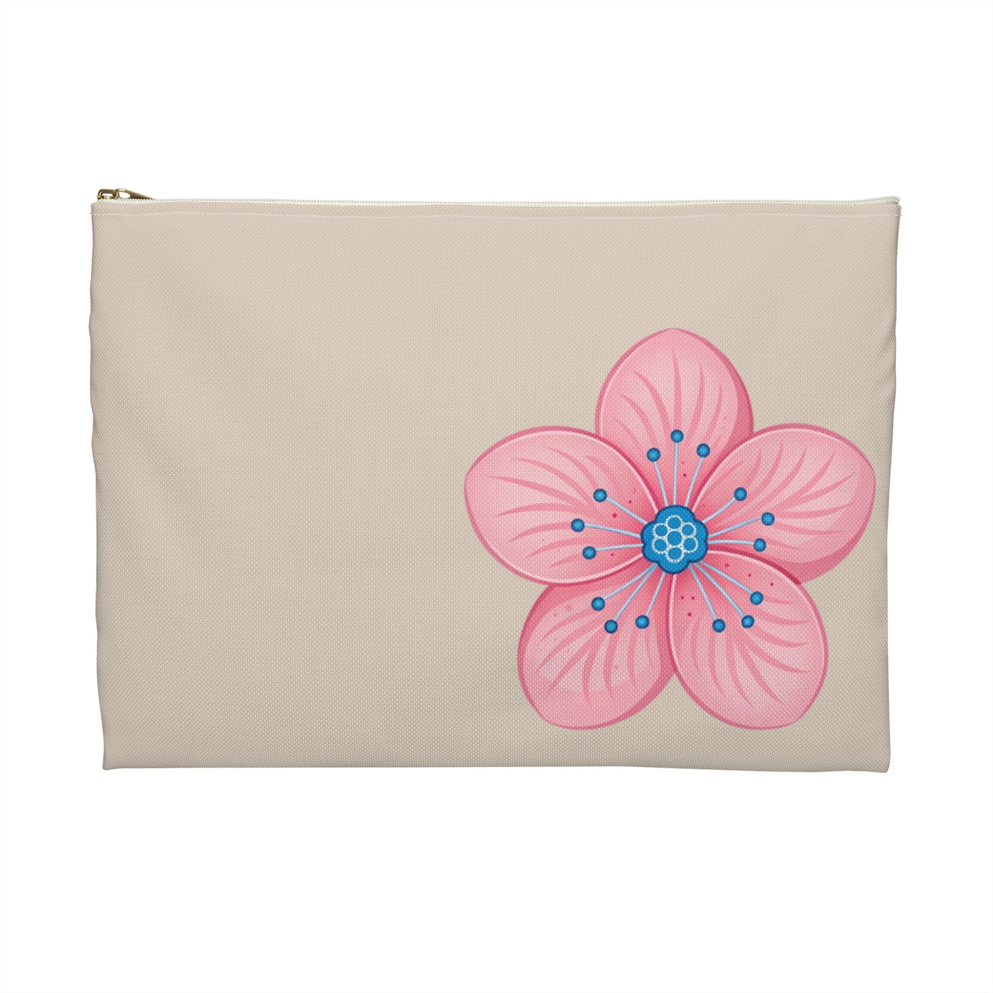 Floral Accessory Pouch - Pink Flower Makeup Bag, Travel Organizer, Gift for Her, Summer Essentials, Cute Storage
