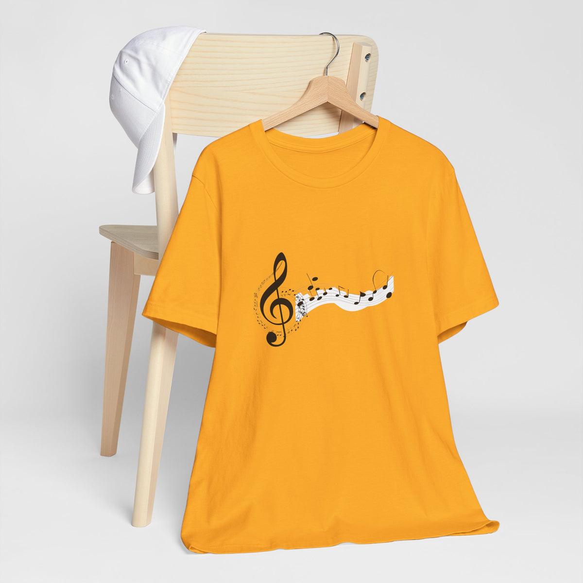 Musical Notes Short Sleeve Tee for Music Lovers