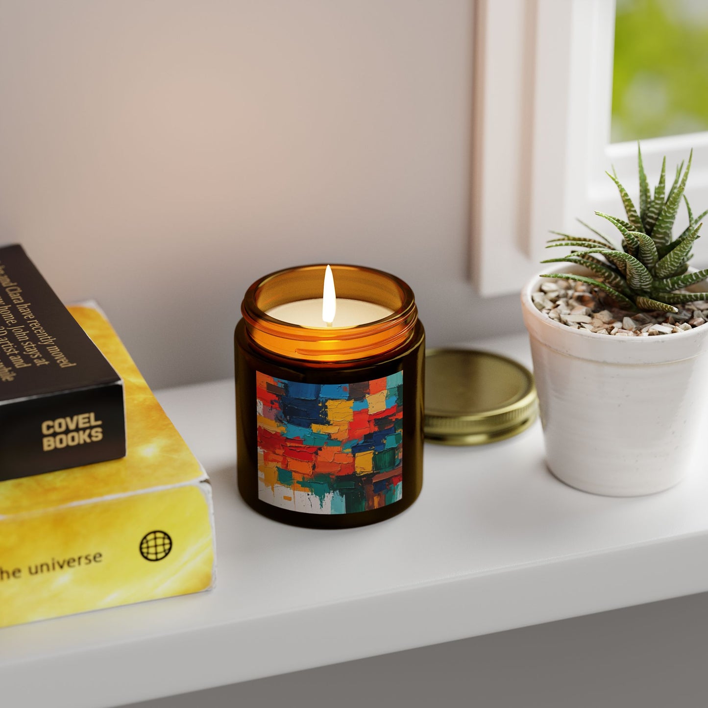 Scented Candles, Coconut Apricot Wax (4oz, 9oz) - Multi color