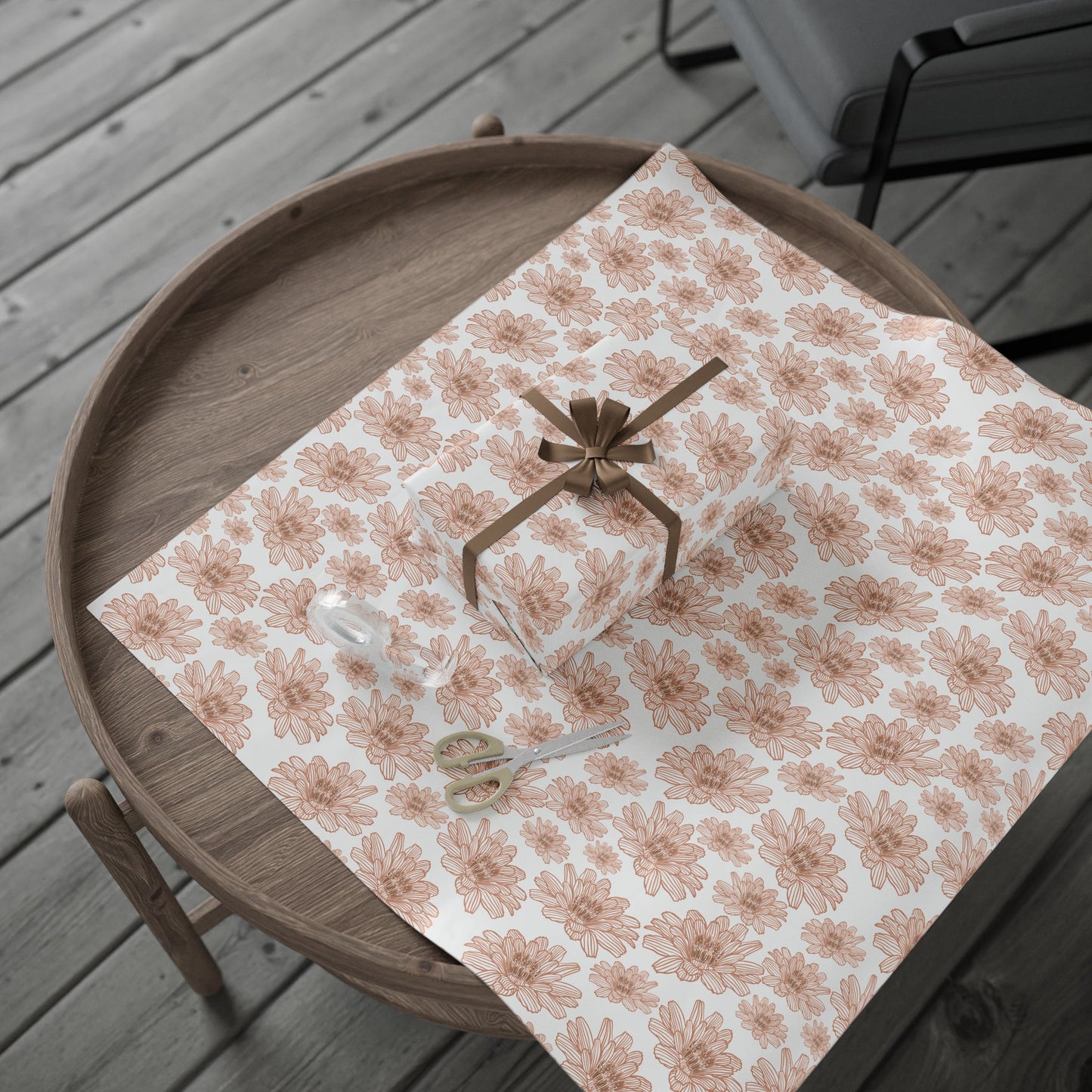 Elegant Floral Wrapping Paper, Gift Wrap for Birthdays, Weddings, Anniversaries, Holidays, Eco-Friendly Gift Wrap