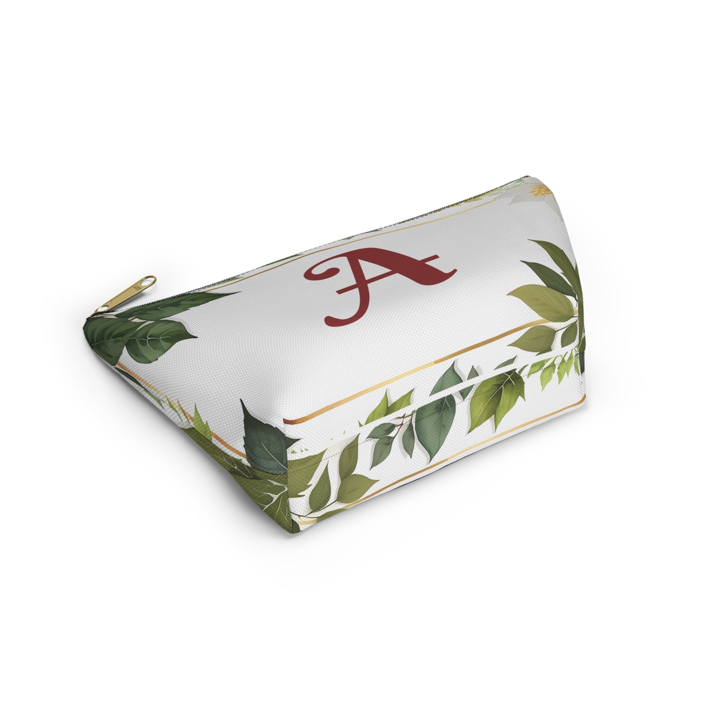 Personalized Floral Accessory Pouch, Makeup Bag, Gift for Her, Initial Pouch, Travel Organizer, Custom Cosmetic Bag