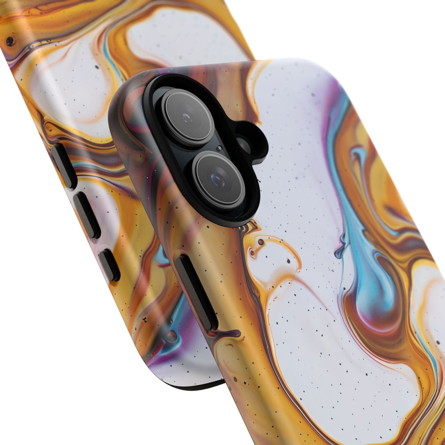 Artistic Phone Case, Tough Cases with Colorful Marble Design