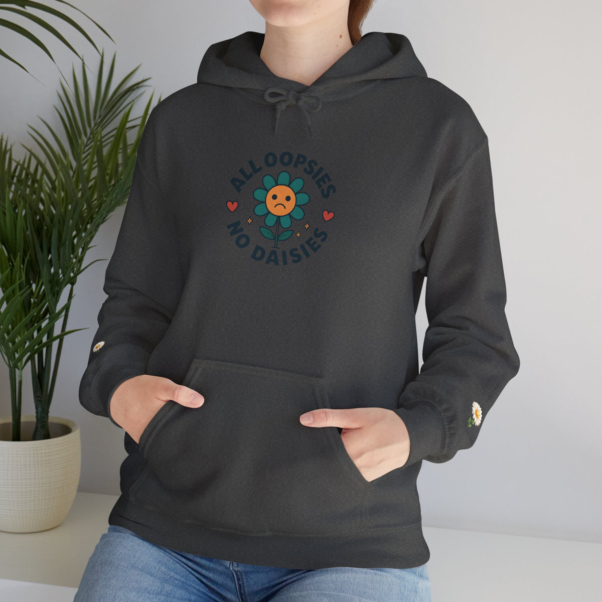 Psychedelic Floral Hoodie, Cozy Sweatshirt for Casual Style, Gift for Flower Lovers, Cute Streetwear, Spring Fashion, Art Tee