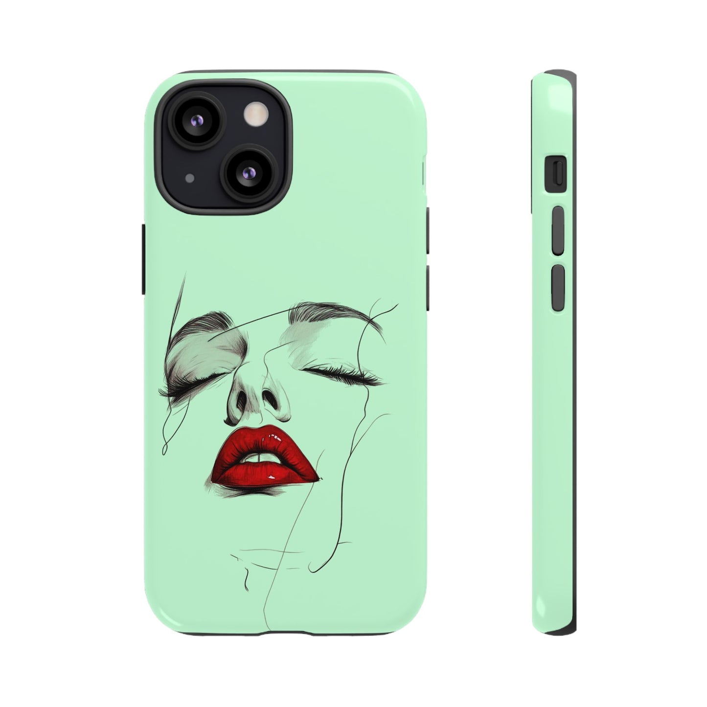 Stylish Phone Case, Artistic Phone Cover, Trendy Tech Accessory, Unique Cell Phone Protector, Gift for Her, Modern Aesthetic