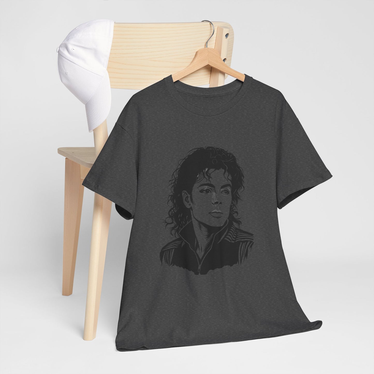 Michael Inspired Unisex Heavy Cotton Tee, Vintage Style Shirt, Retro Graphic Tee, Music Lover Gift, Unisex Casual Wear