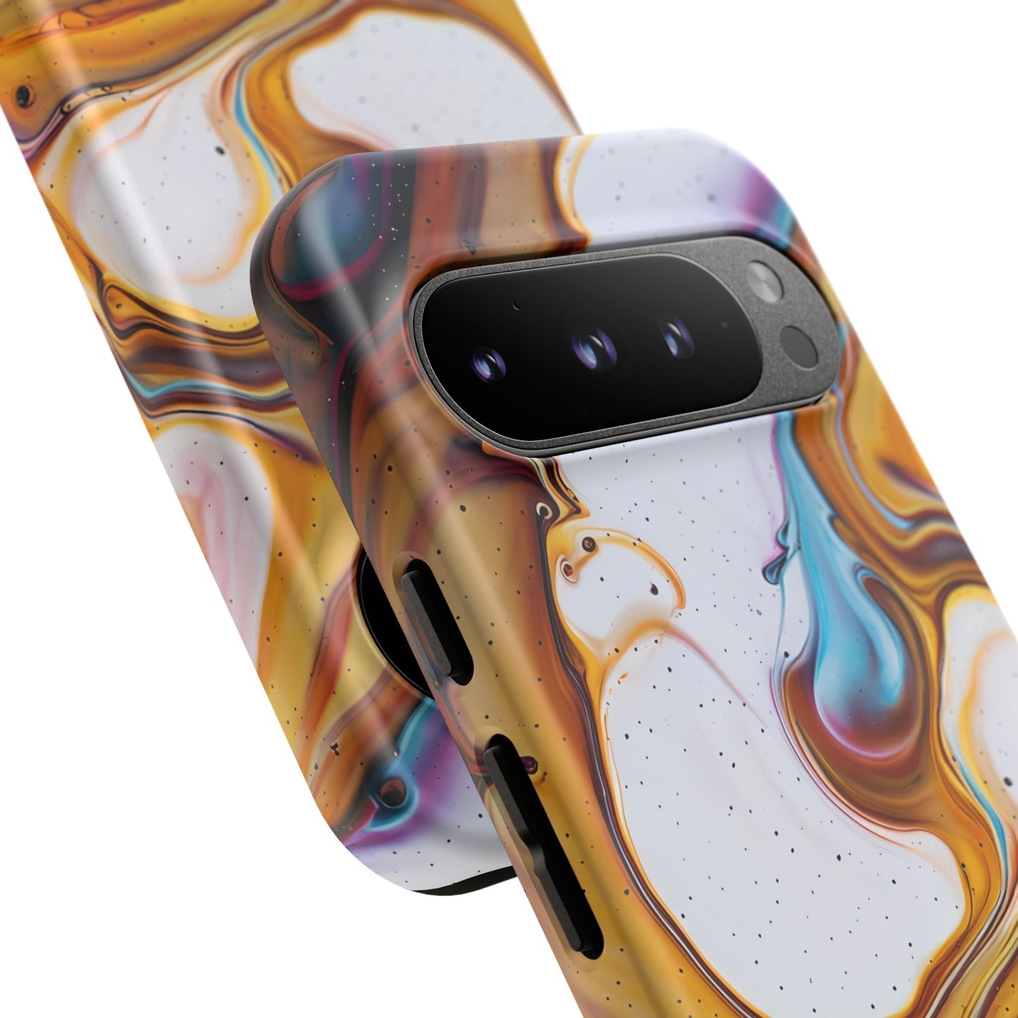 Artistic Phone Case, Tough Cases with Colorful Marble Design