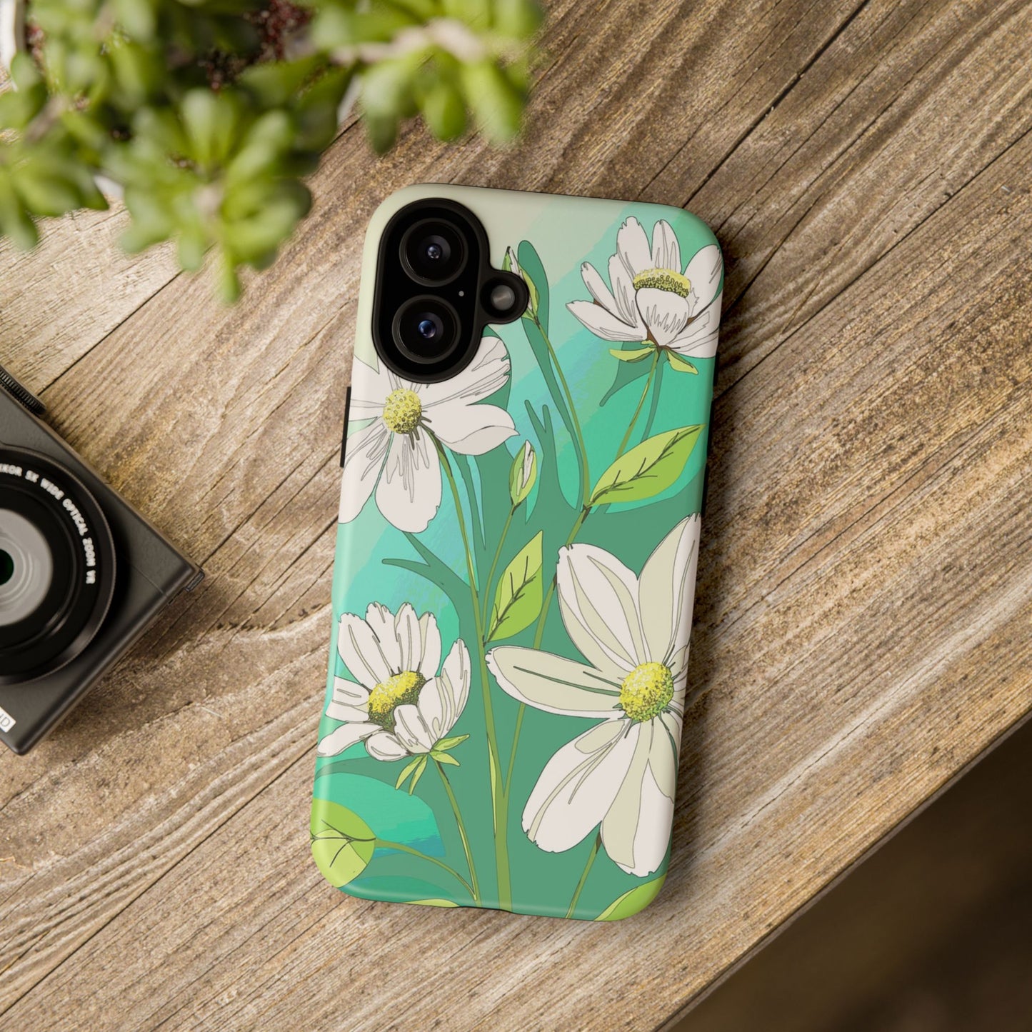 Floral Phone Case, Tough Cases, Flower Design, Nature Inspired, Eco-Friendly Cover, Unique Gift for Her, Spring Accessories