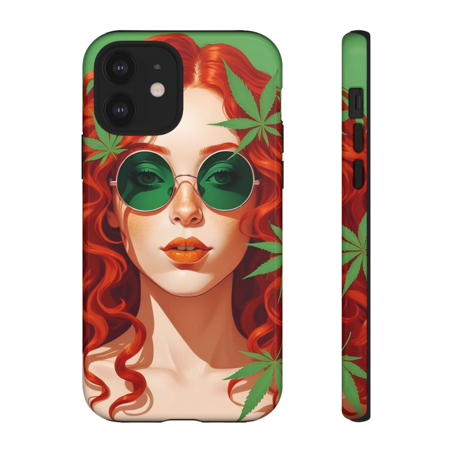 Vibrant Phone Case with Retro Greenery Design, Trendy Case for Casual Look, Gift for Her, Summer Vibes, Unique Phone Accessory